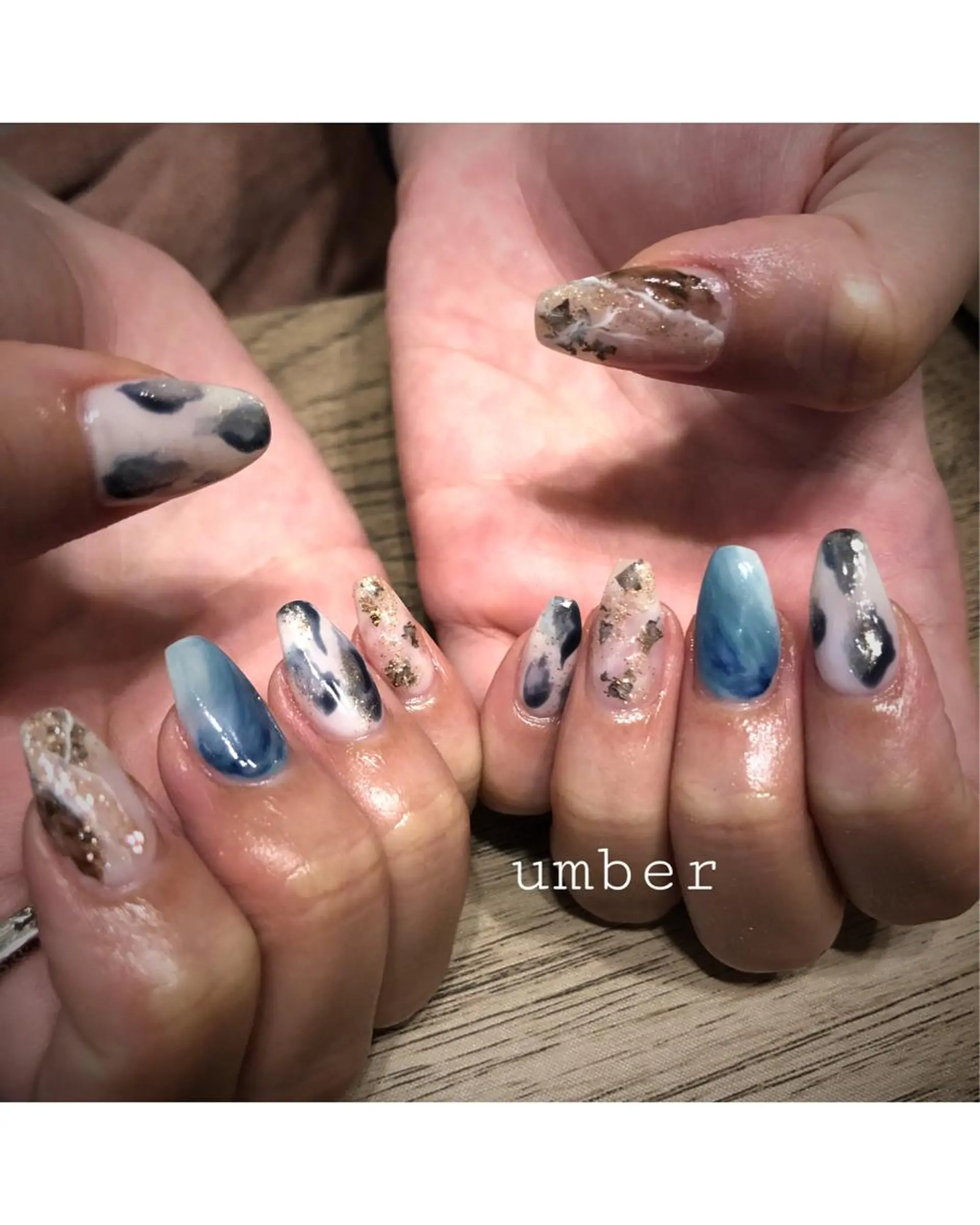 ネイル アートネイル クリアネイル フットネイル フレンチネイル マグネットネイル umber 三茶1分のネイルデザイン