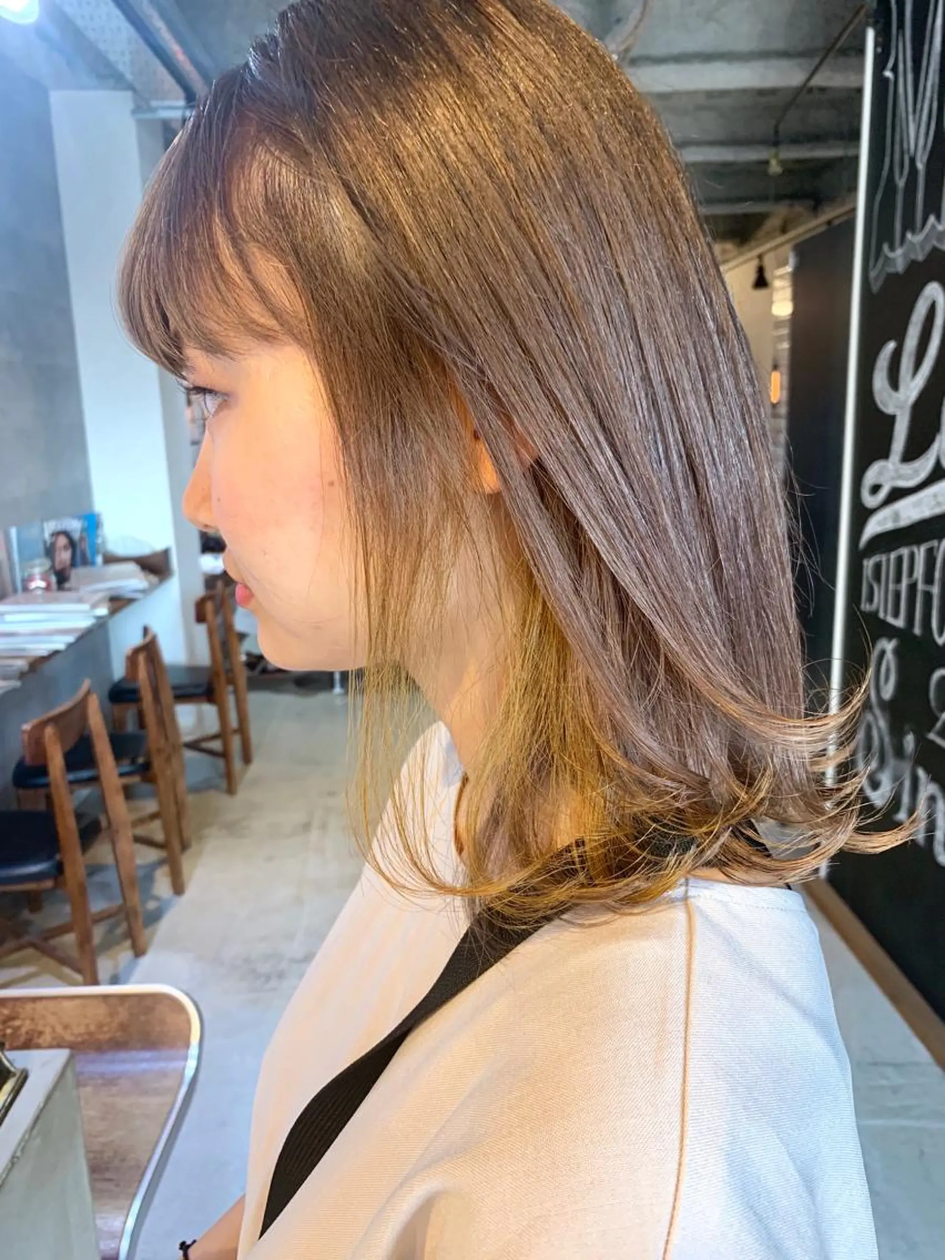 ミディアム カラー ヘアカラー トリートメント メンズヘア/レイヤー /ボブ山内春輝のヘアスタイル