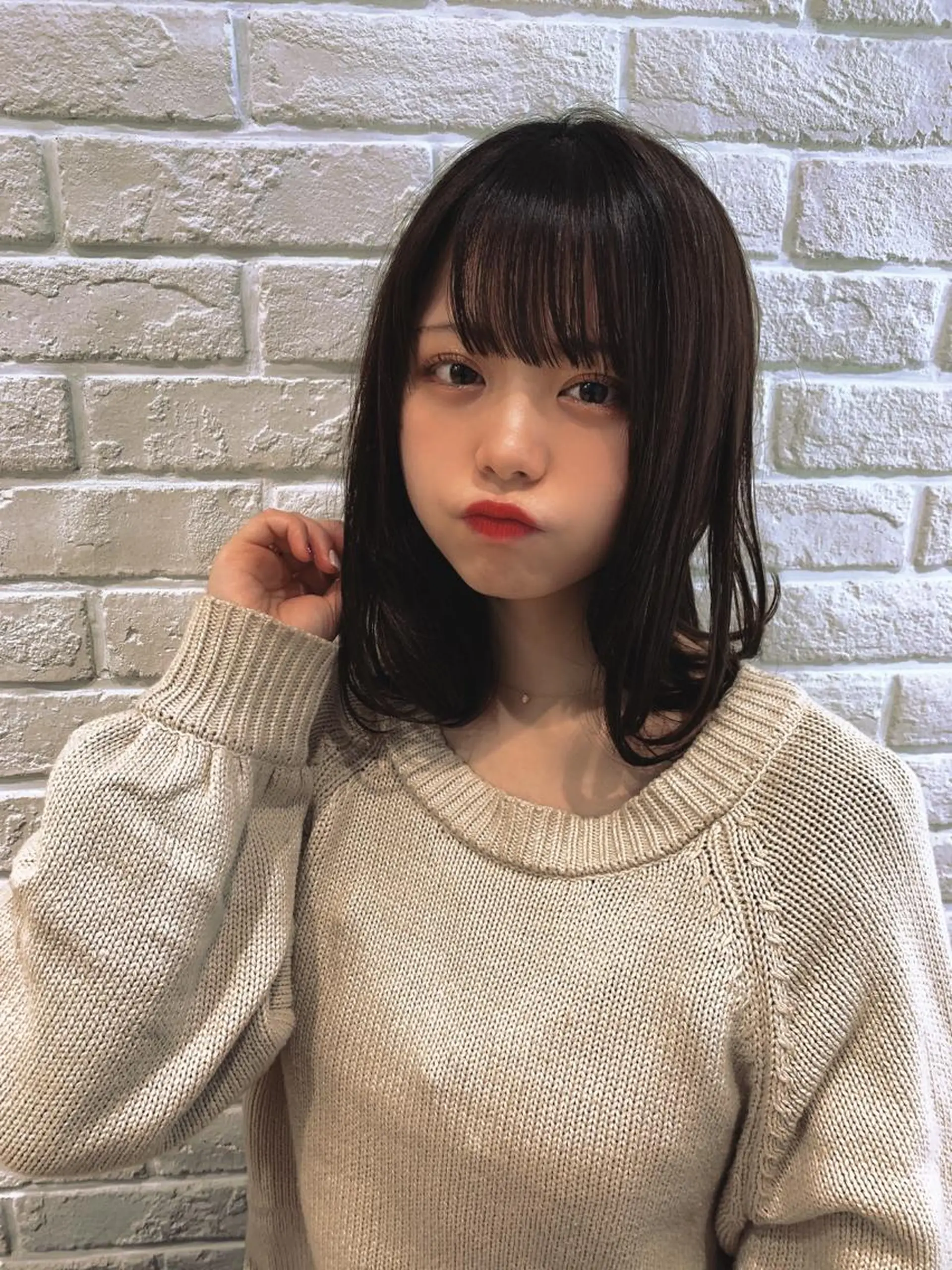 ミディアム カラー カット ヘアカラー なりたいが叶う ながしまじゅんきのヘアスタイル