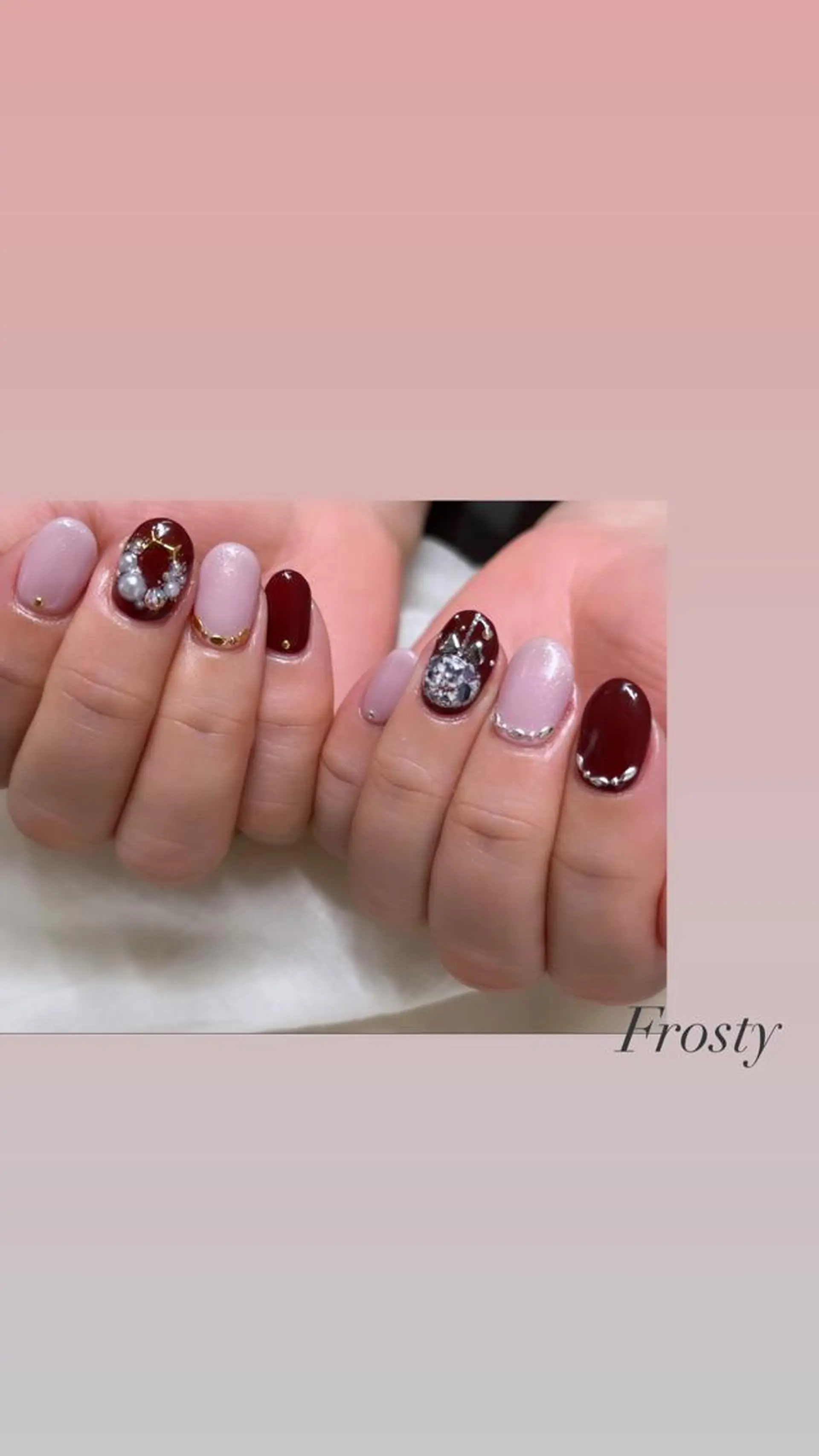 ネイル アートネイル 冬ネイル クリスマス Mys. 松本結衣のネイルデザイン