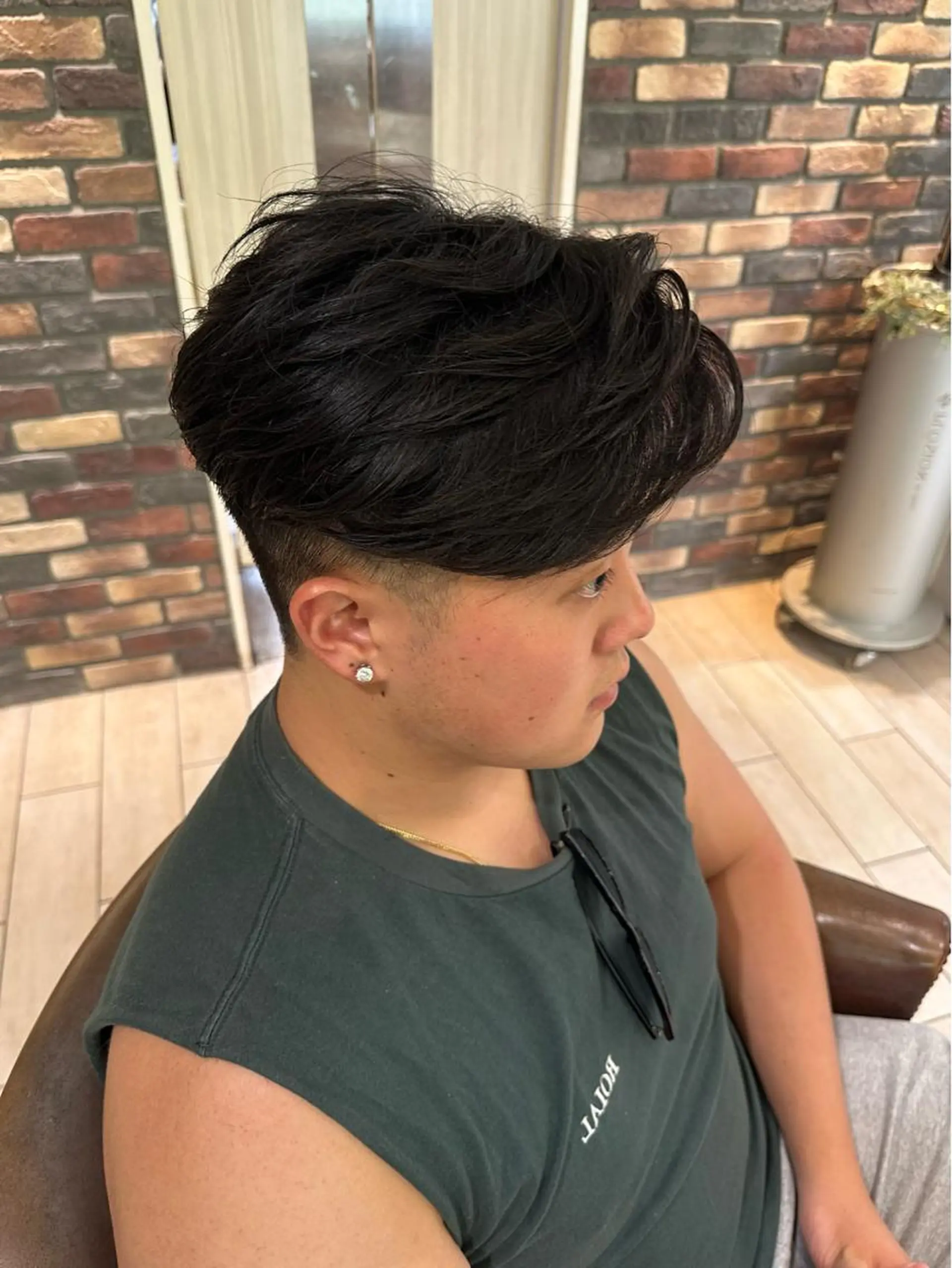 パーマ メンズ カット パーマ 増渕 駿介のヘアスタイル