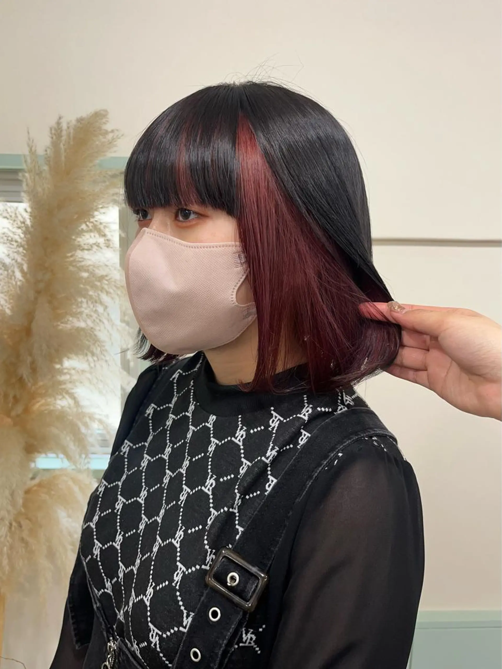 ミディアム ☀️コミヤマミユ☀️ /パーマ/ハイトーンのヘアスタイル