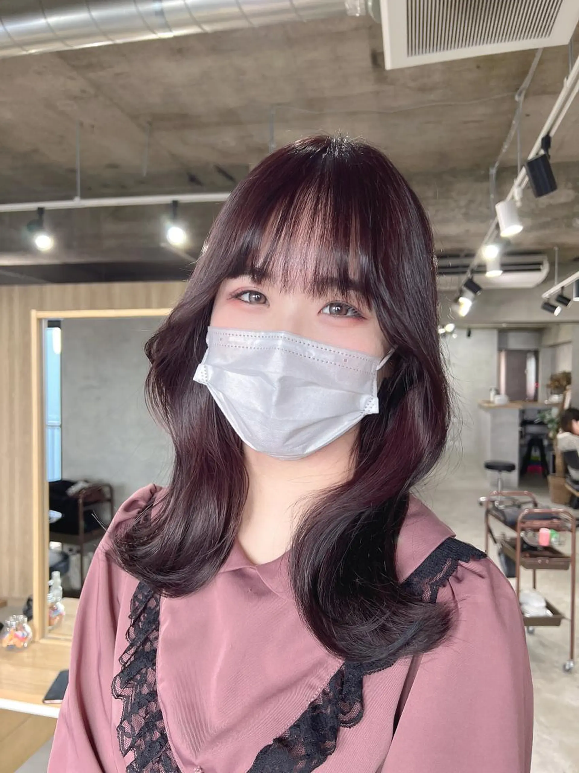 セミロング カラー 韓国レイヤー/ 顔周り💕田中将吾のヘアスタイル