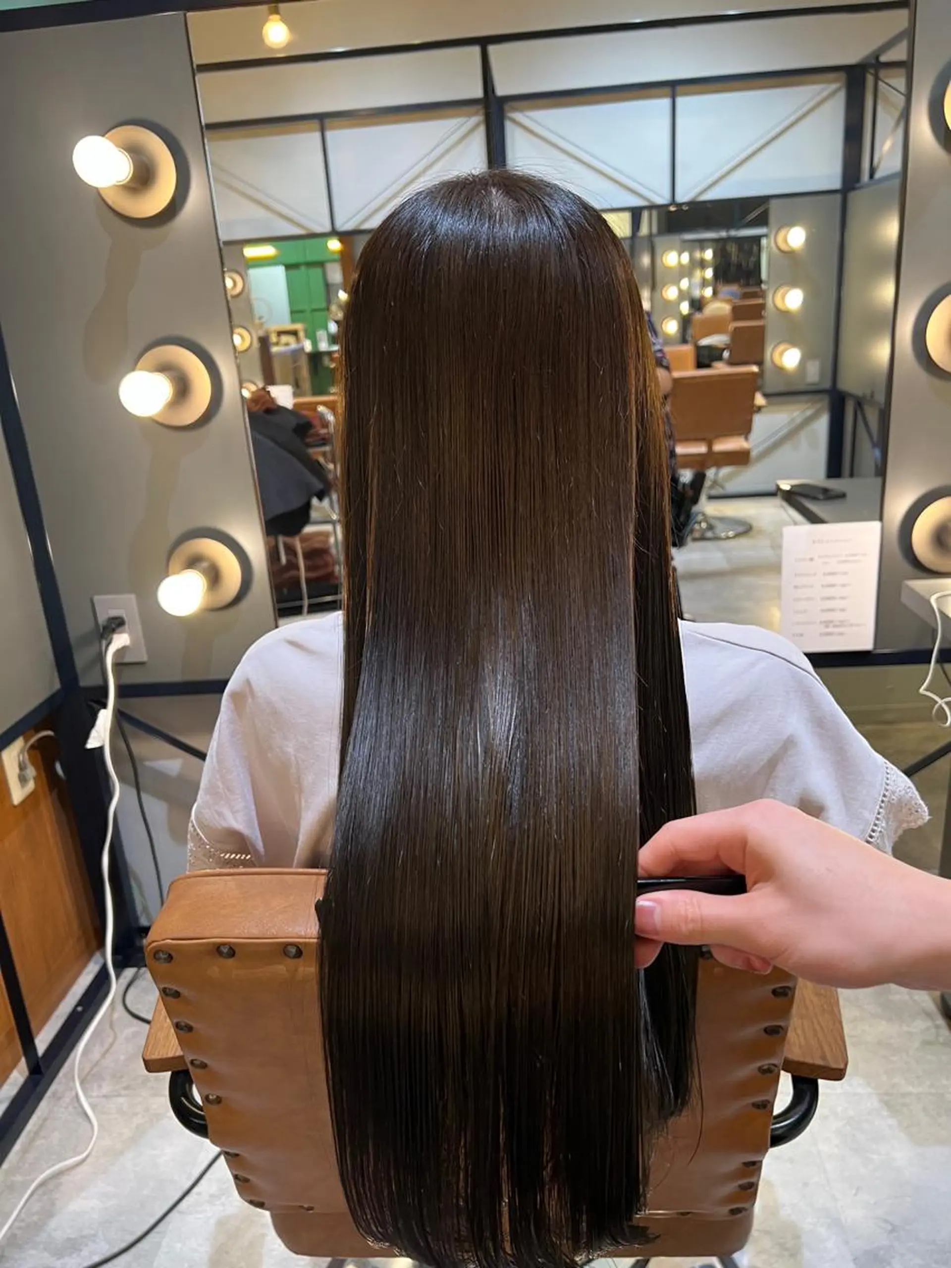 ロング カット 縮毛矯正 トリートメント 髪質改善ストレート Kantaのヘアスタイル