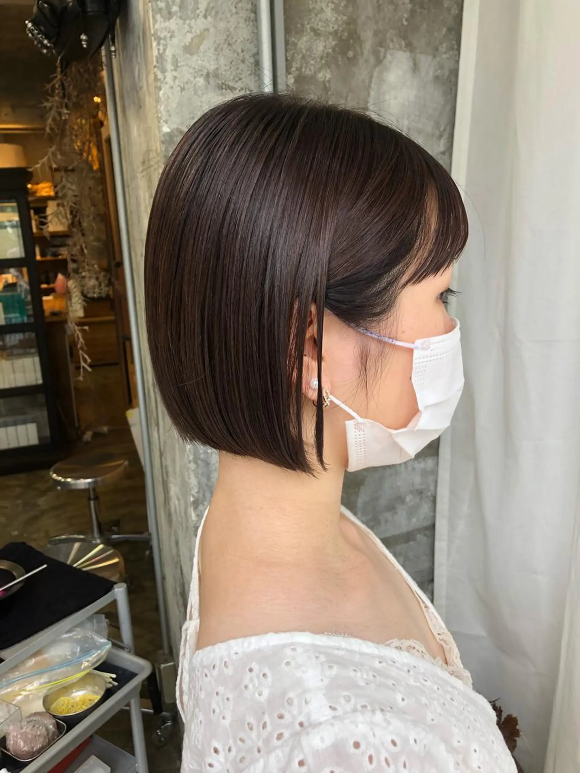 ミディアム ボブ Pia hair Design Yakuin所属・Pia ツボイ ケイタのヘアスタイル