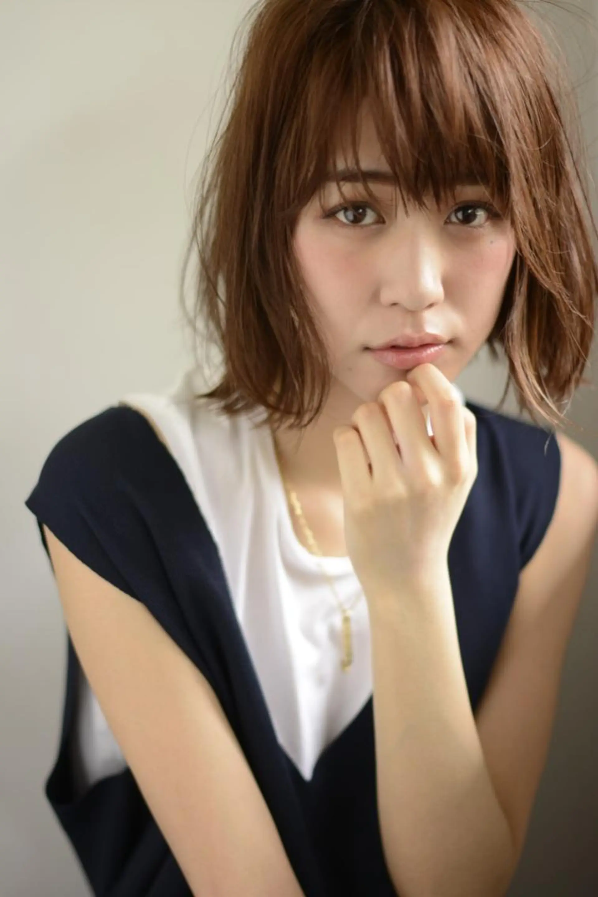 ミディアム パーマ カラー クセ毛特化サロン うめのヘアスタイル