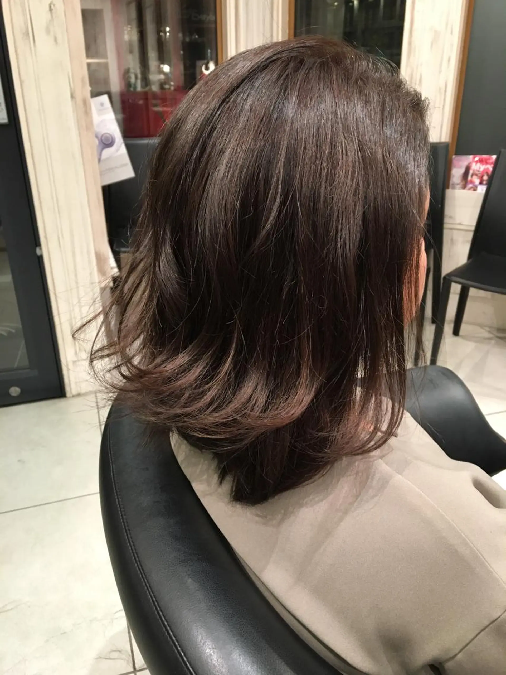 ショート カラー グレージュ 永井大樹✨ 透明感カラー✨のヘアスタイル