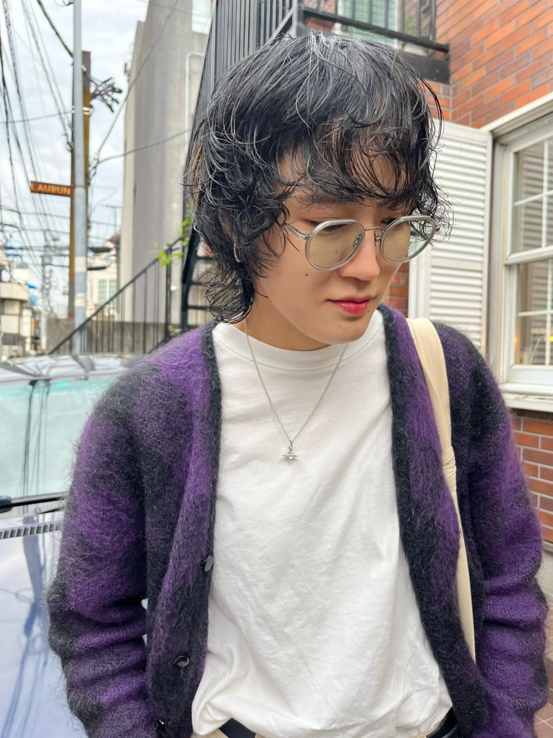 ショート カラー パーマ カット ヘアカラー NOUN所属・eri kinjoのヘアスタイル