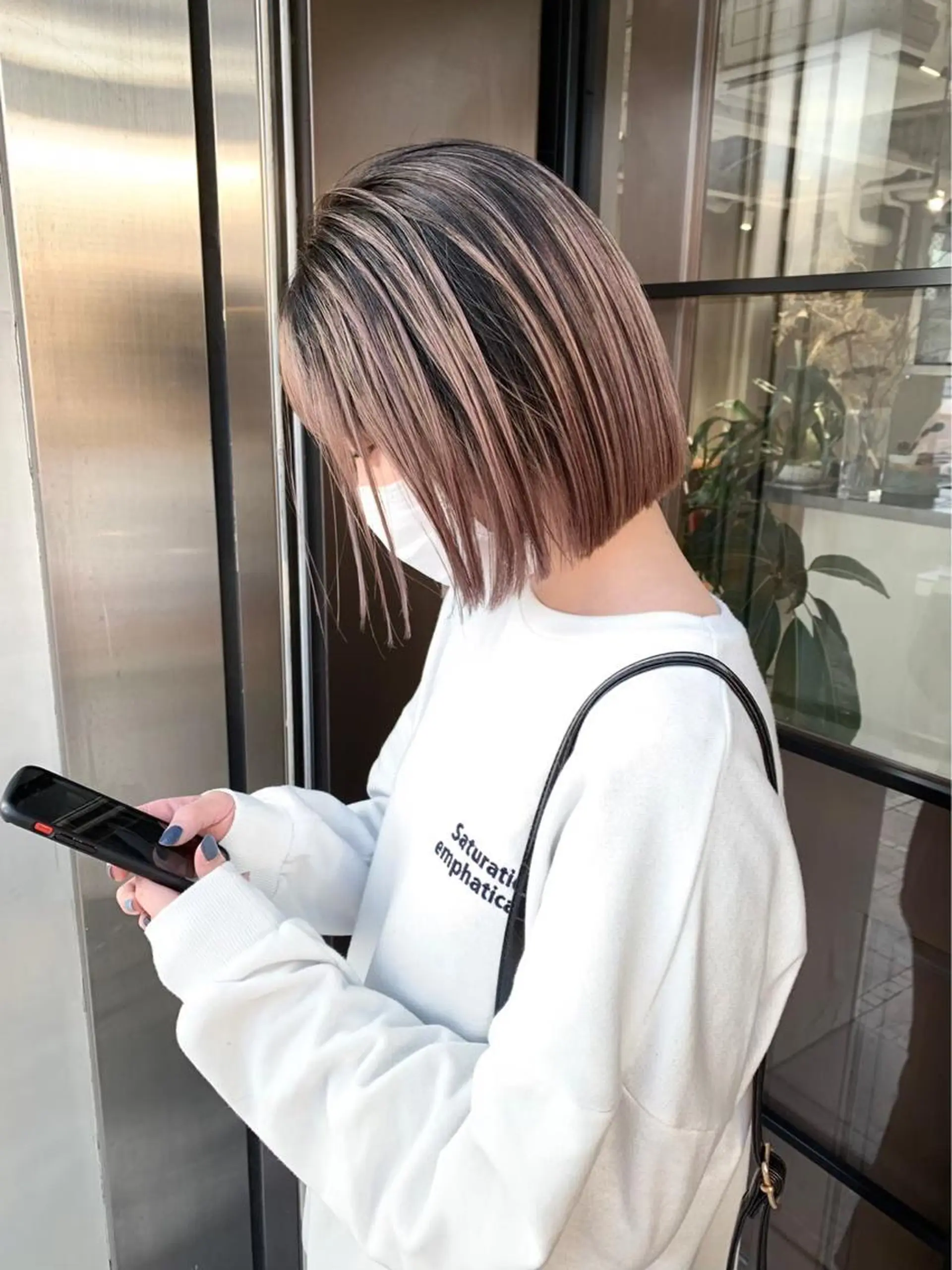 ショート レイヤーカット mizuki /ケアブリーチのヘアスタイル