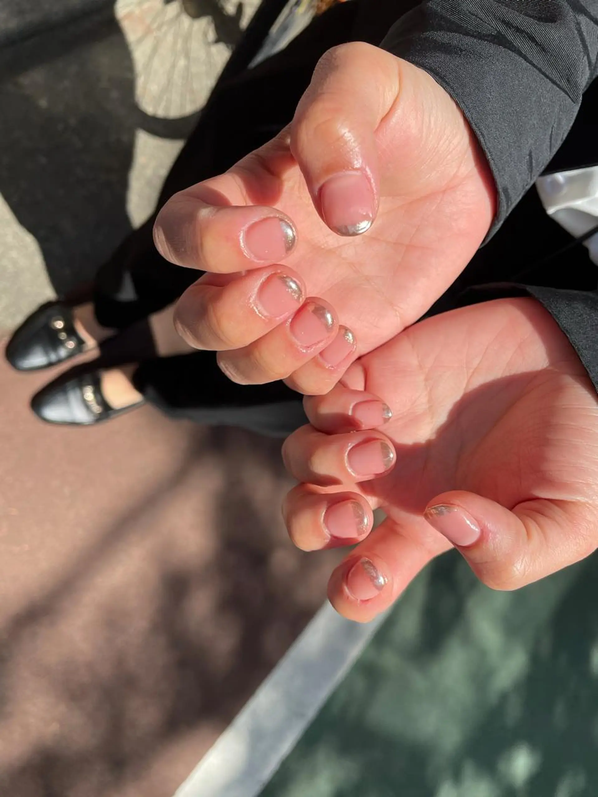 ネイル ハンドネイル ハンドケア R'well所属・はばすみれ🎀ﾈｲﾙ 光ﾌｪｲｼｬﾙ ﾍｱのネイルデザイン