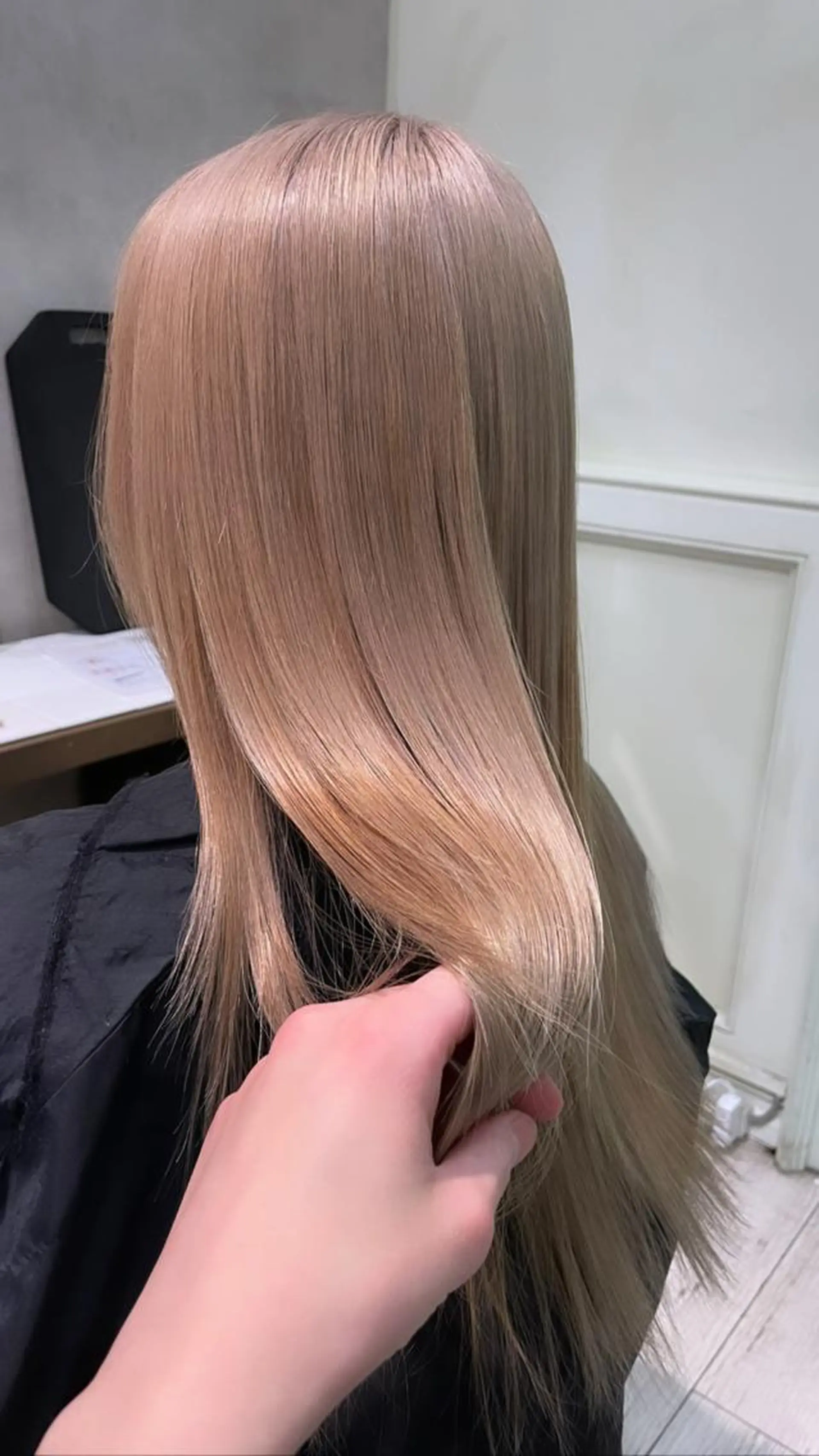 ロング ヘアカラー トリートメント 安田 蓮のヘアスタイル