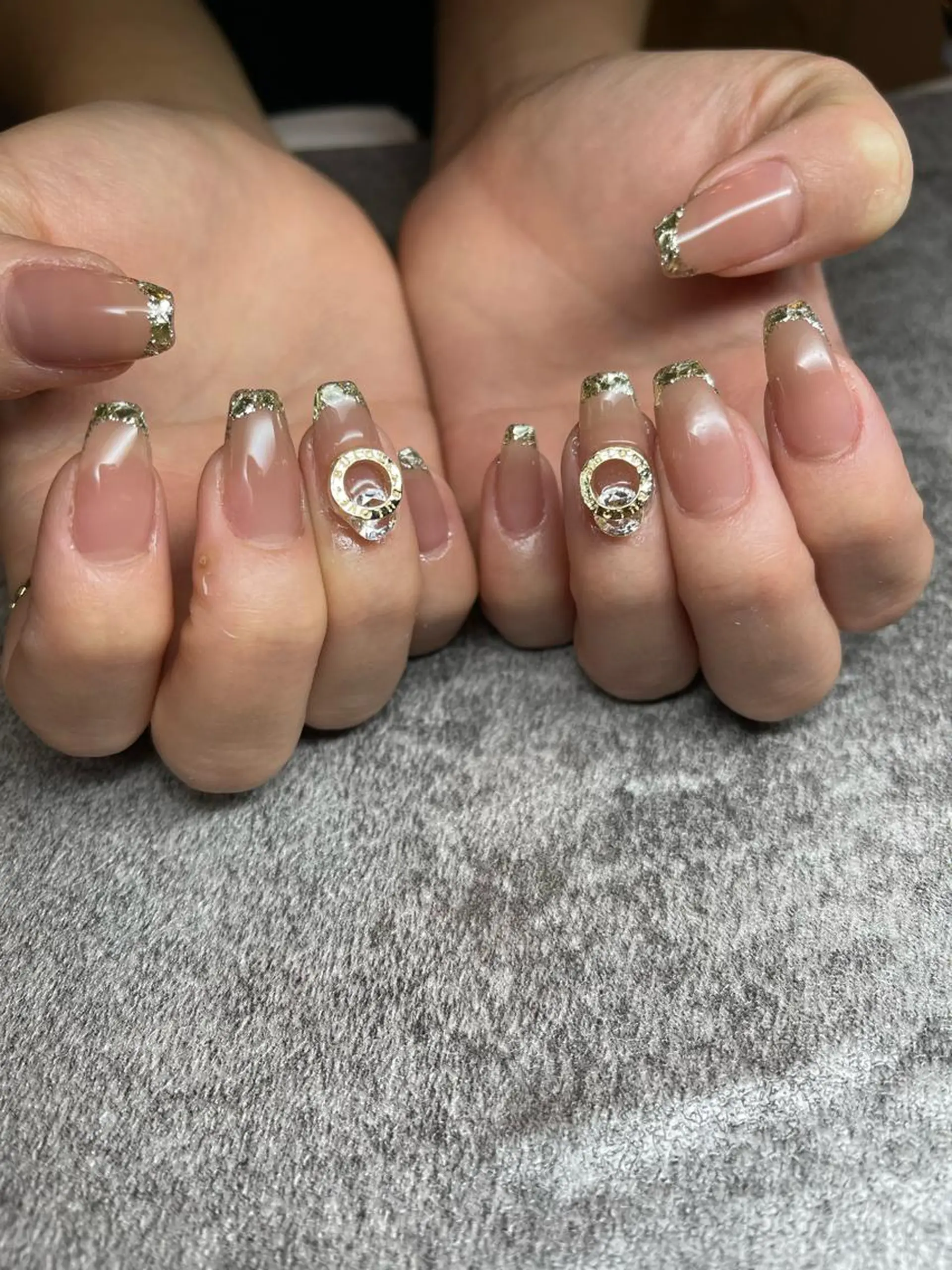 セミロング ネイル ハンドネイル 長さ出し専門 nynaのネイルデザイン