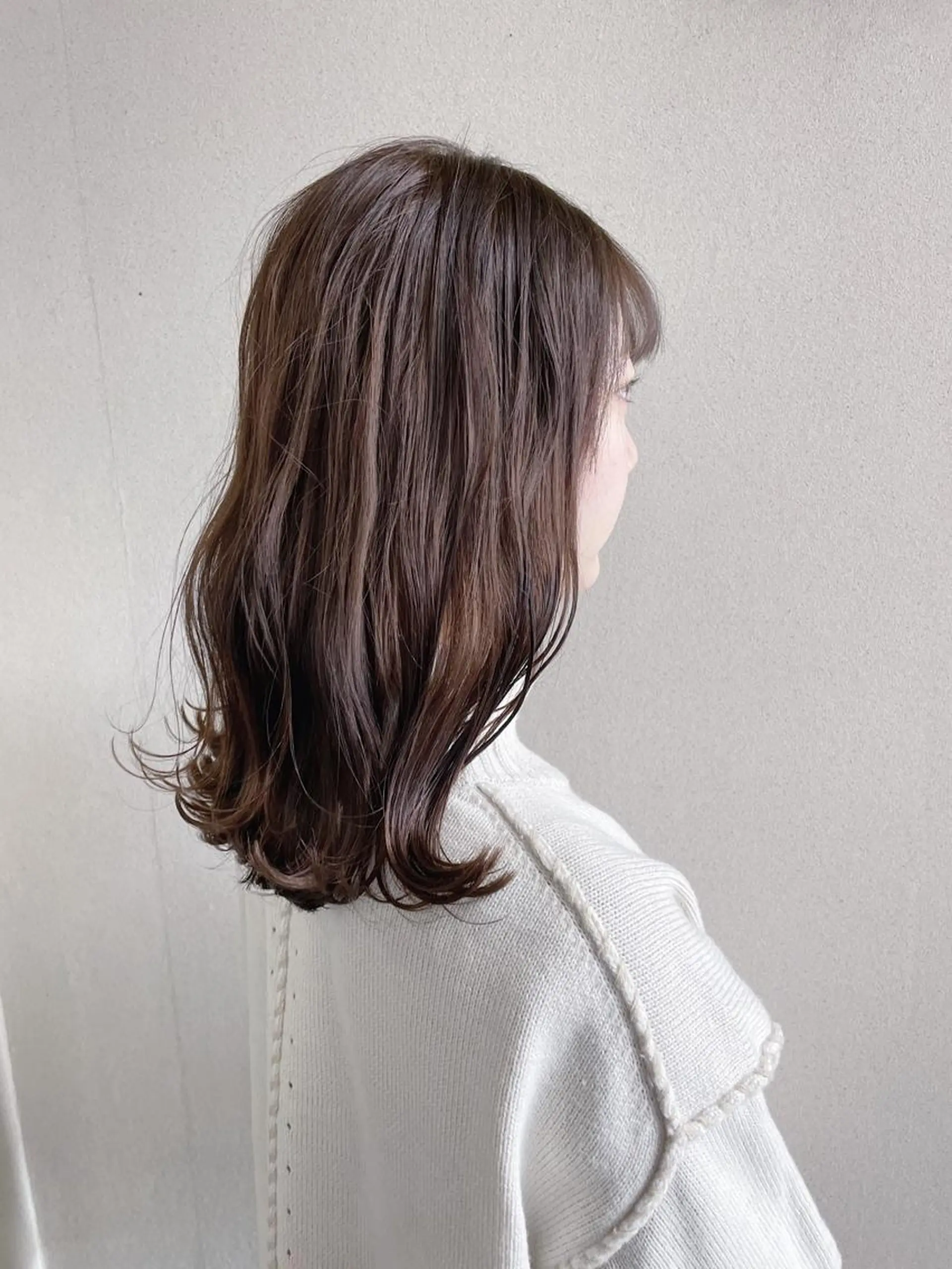 セミロング カラー ケアブリーチ /髪質 改善/古橋圭史郎のヘアスタイル