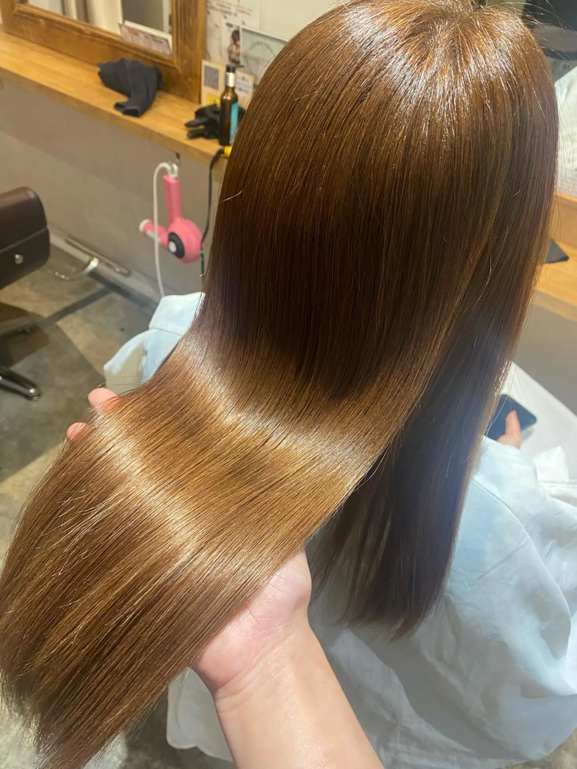 ロング カラー トリートメント 酸熱トリートメント カット ヘアカラー トリートメント 髪質改善×矯正🫧 韓国ヘアasamiのヘアスタイル