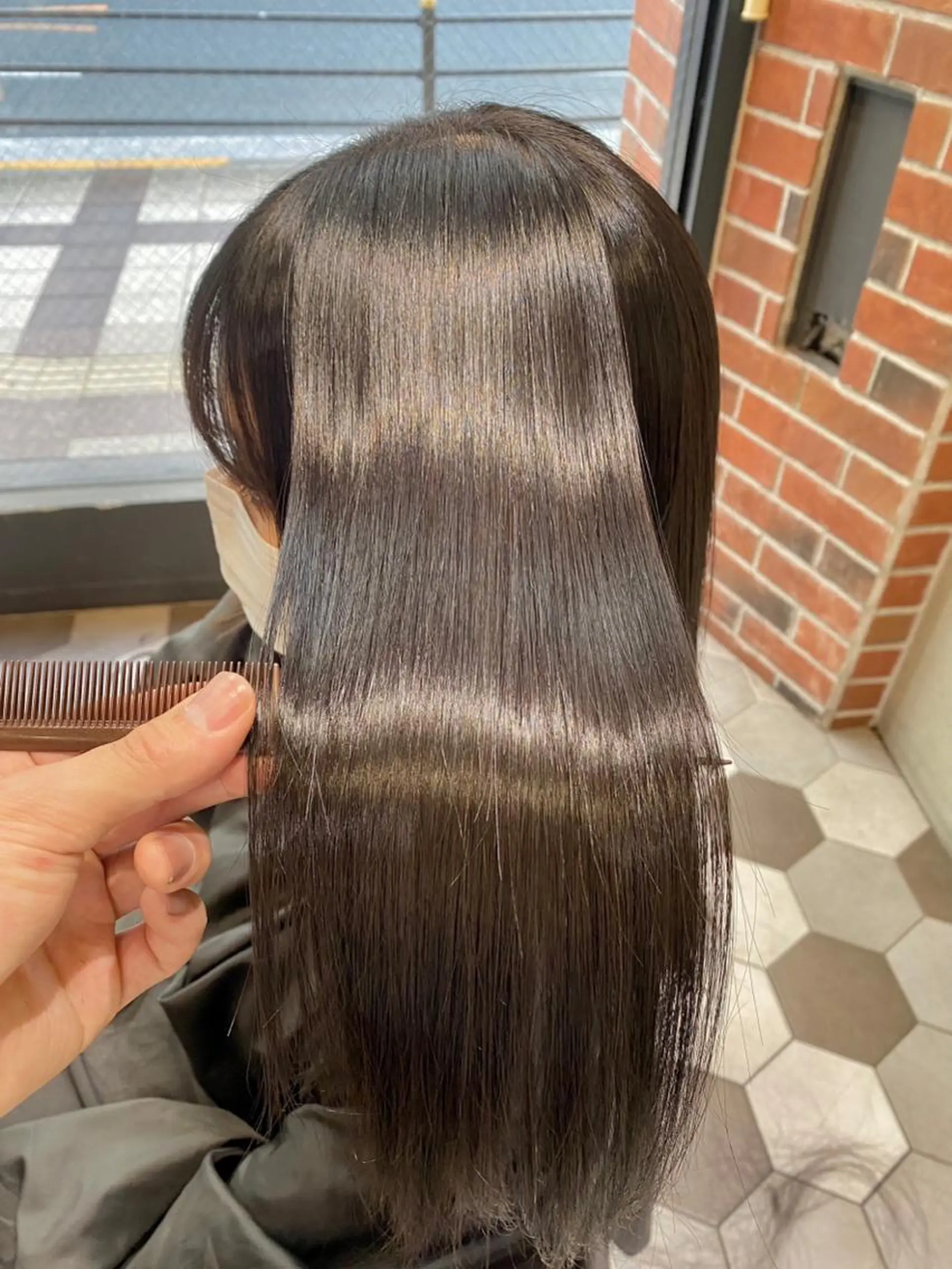 ロング 髪質改善縮毛矯正🫧 村上蒼生のヘアスタイル