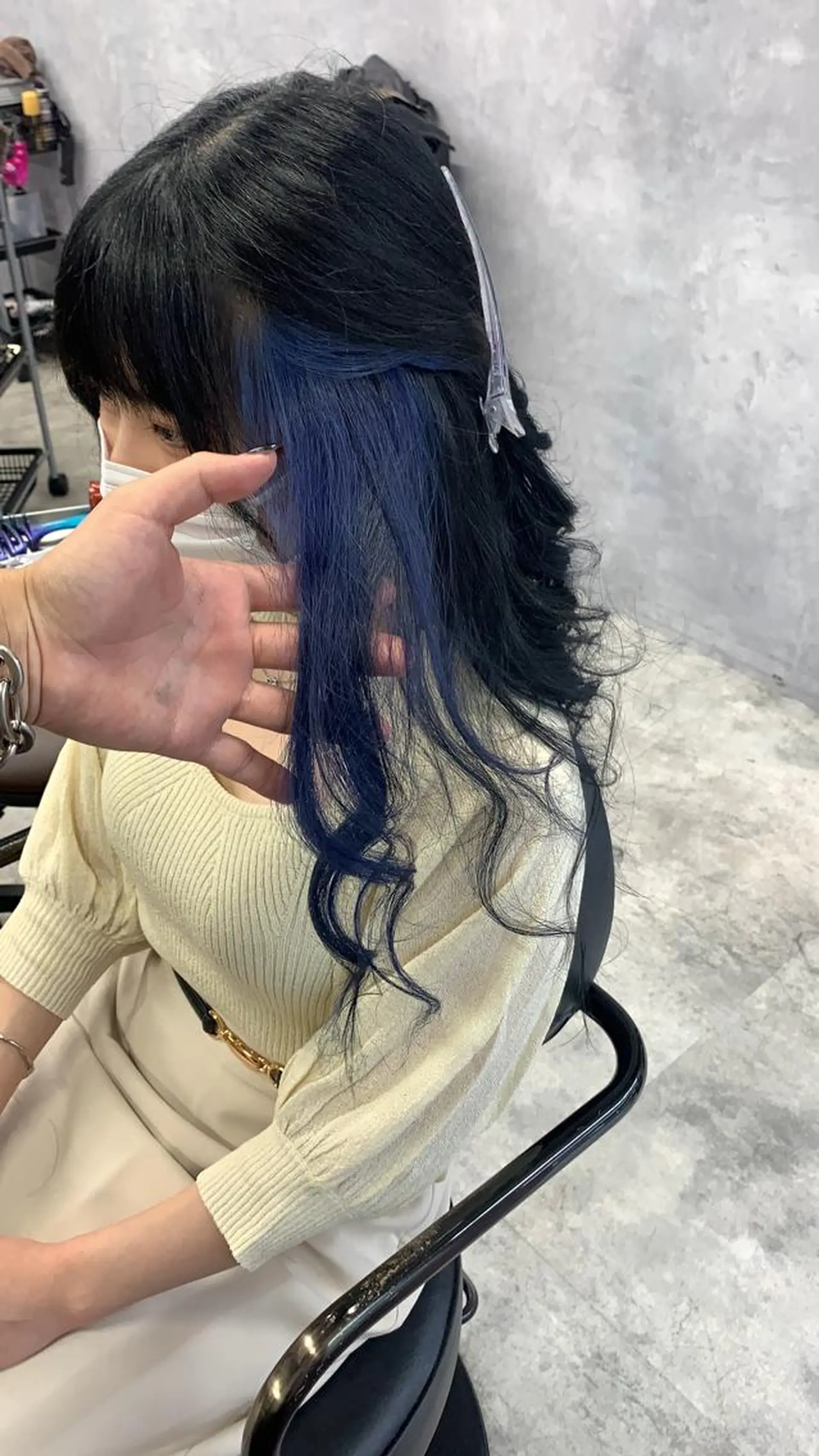 ロング ヘアカラー トリートメント L STUDIO心斎橋店所属・派手髪支持率No1 Eisukeのヘアスタイル