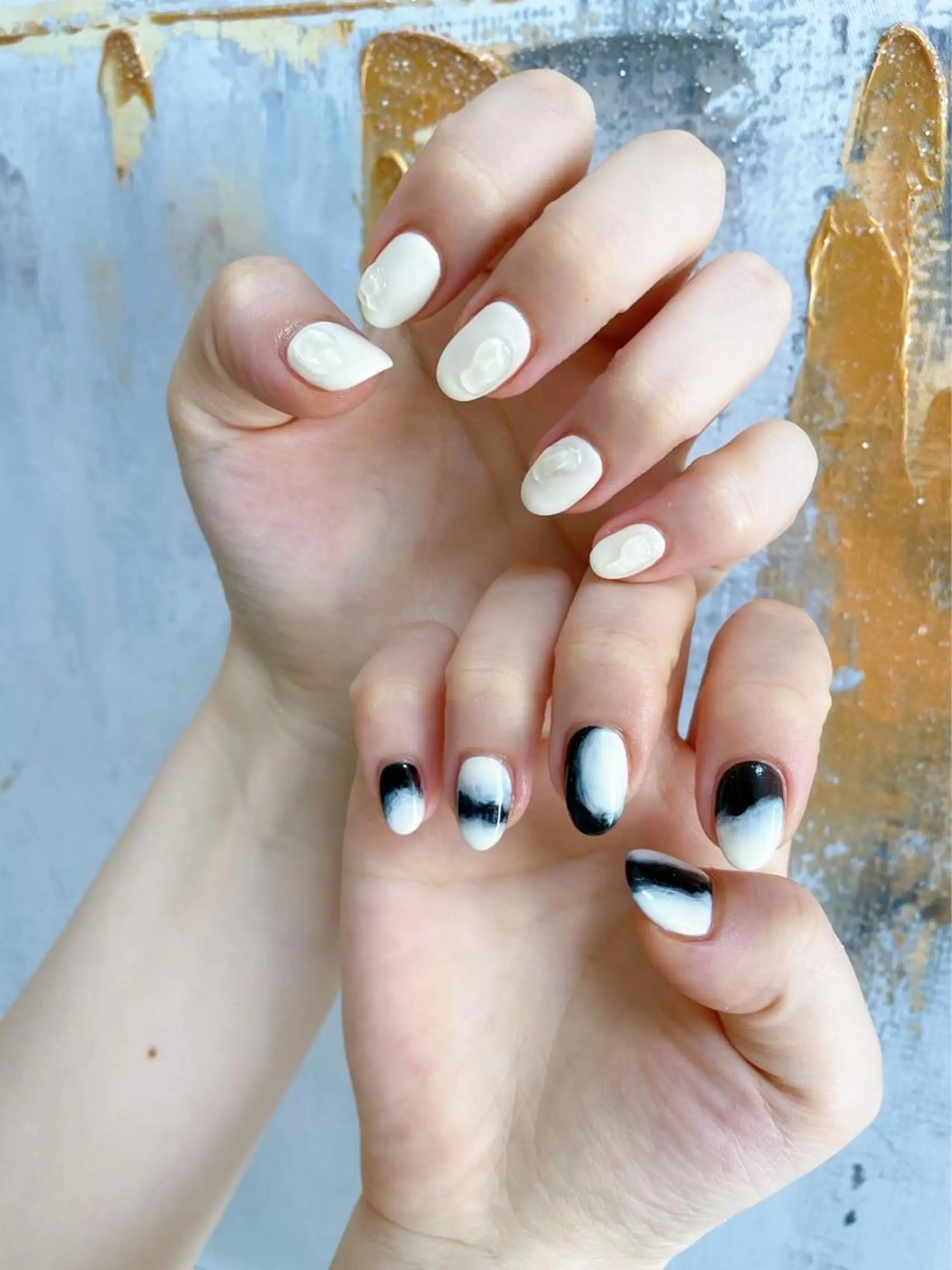 ネイル ニュアンスネイル ハンドネイル kiki nail 二子玉川のネイルデザイン