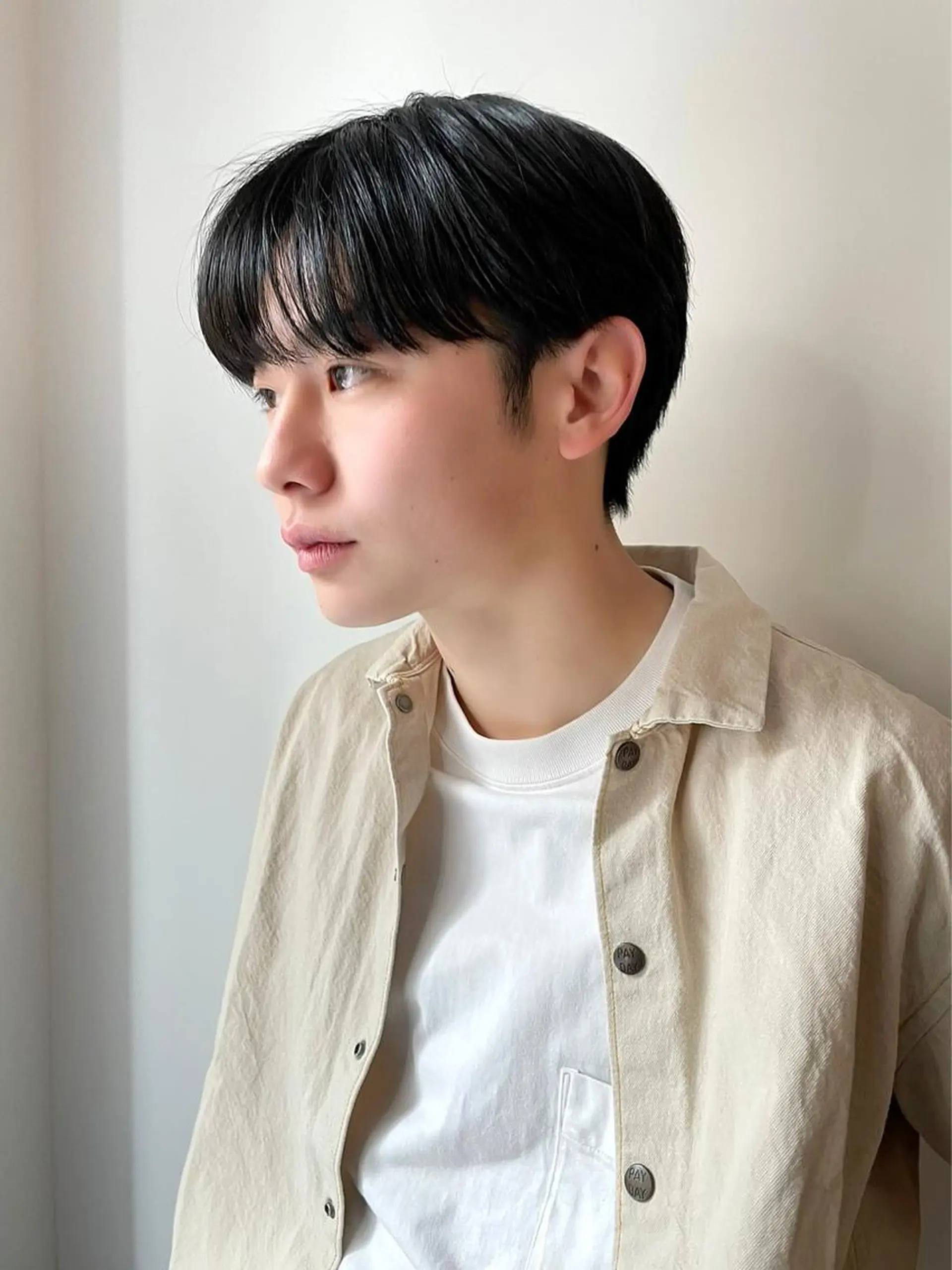 ショート メンズ 🤎ベージュカラー 🐶メンズパーマのヘアスタイル