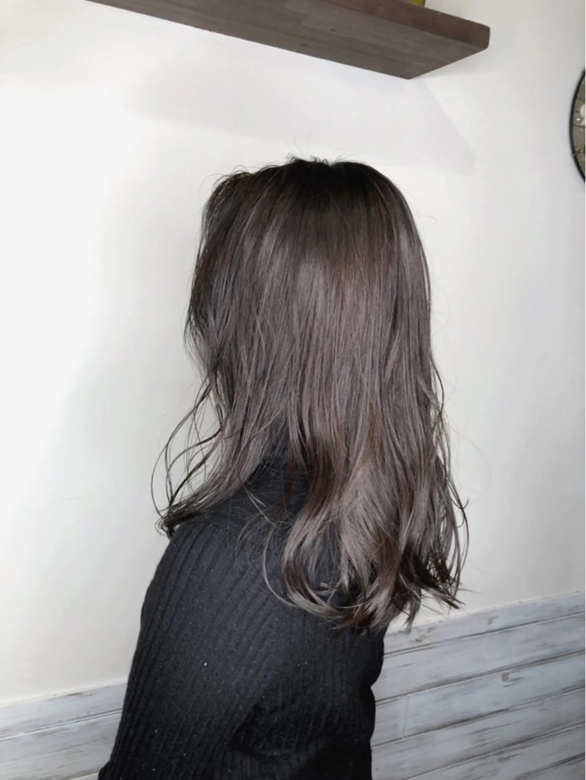 ミディアム カラー グレージュ ヘアカラー トリートメント グランルシア梅田所属・女性指名人気no.1 尾崎のヘアスタイル