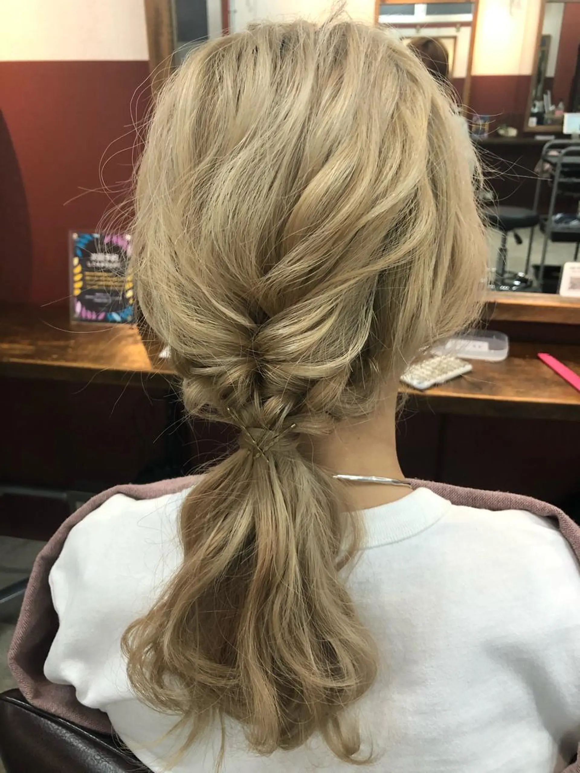 ロング 浴衣 パーソナルカラー 藤本夢のヘアスタイル