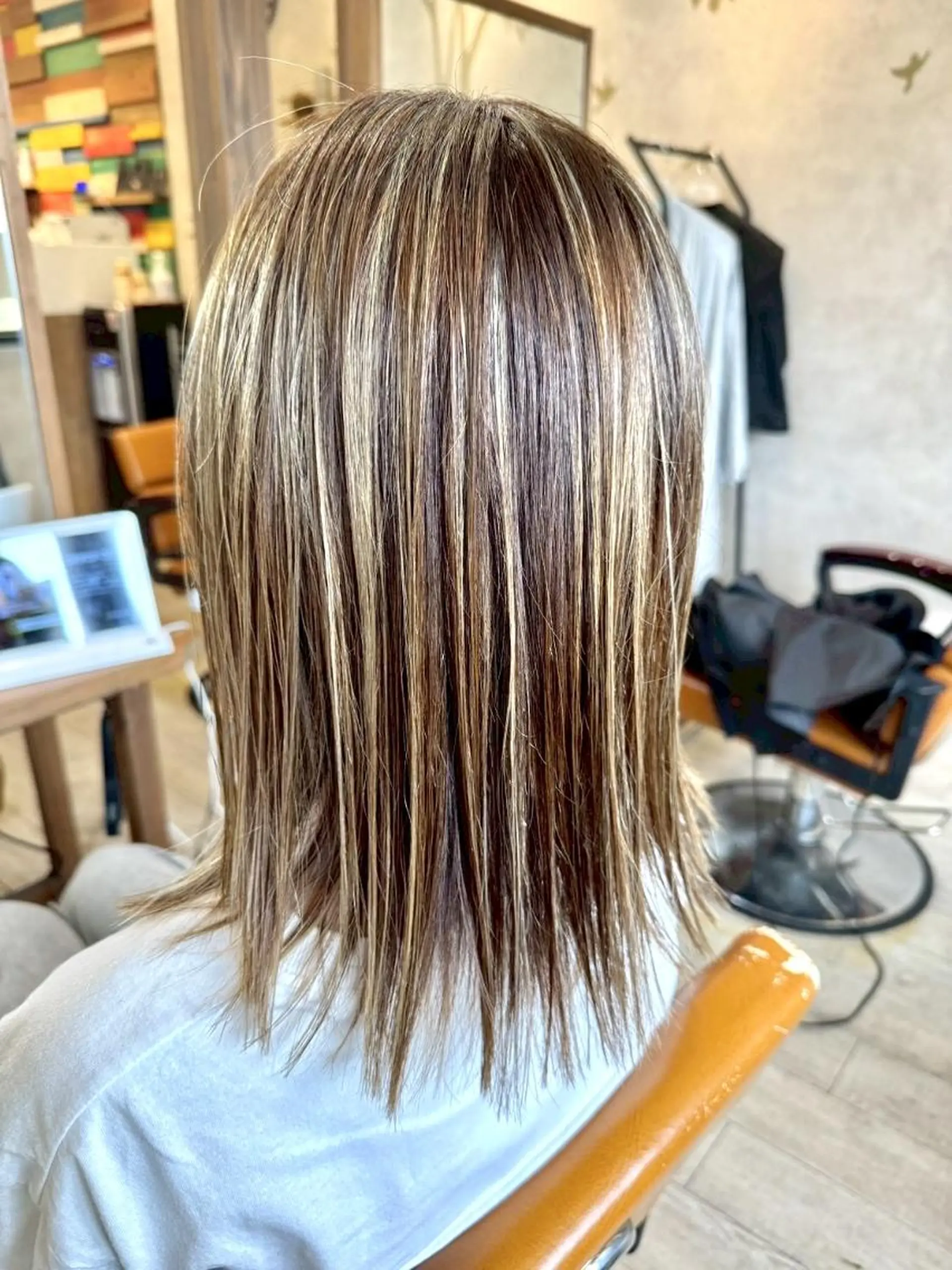 ミディアム カット ヘアカラー トリートメント 一宮駅3分/水野/ ショート/ボブのヘアスタイル