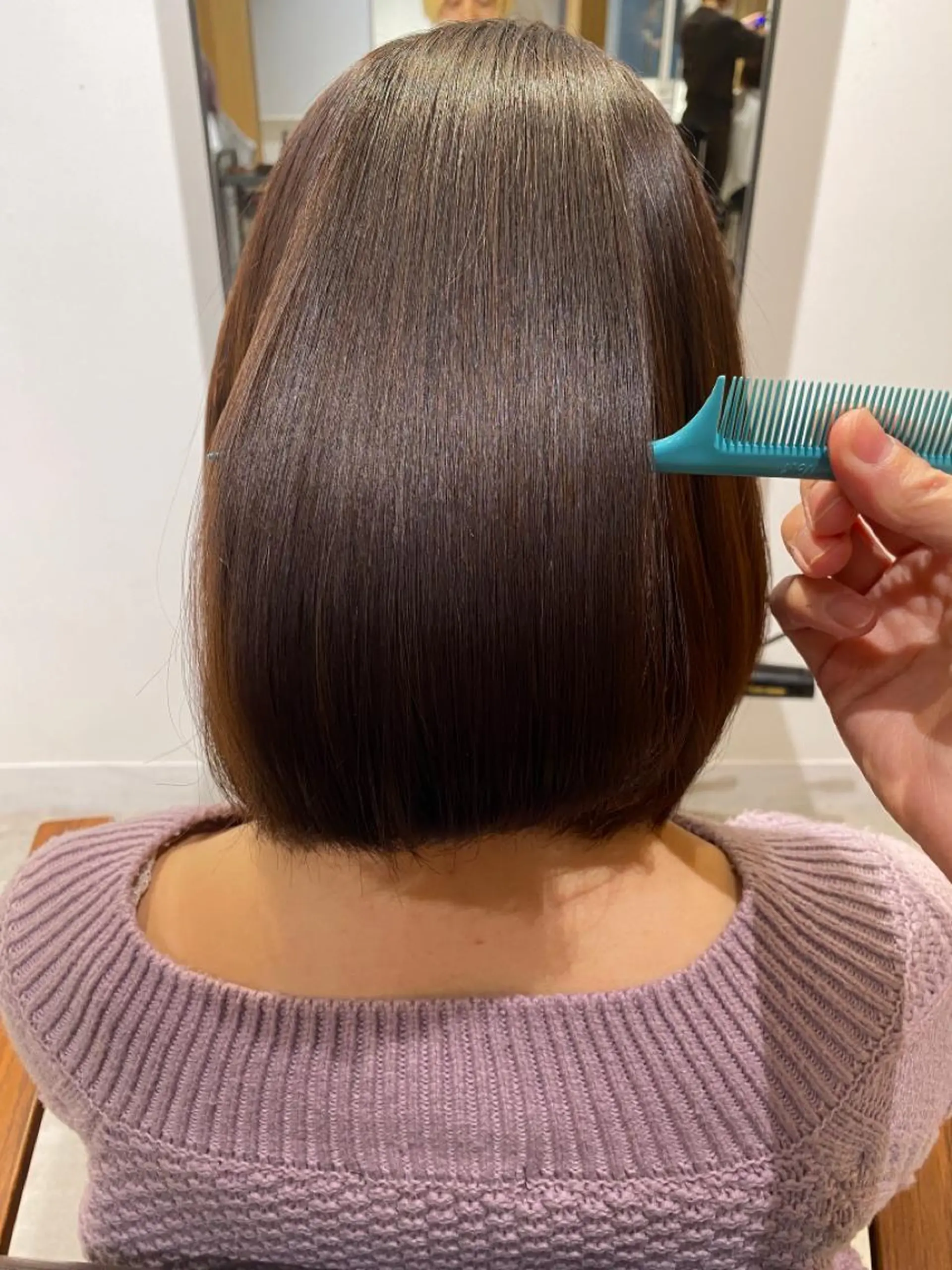 ミディアム 縮毛矯正 トリートメント ROOM所属・髪質改善・縮毛矯正/ 下村陽平のヘアスタイル