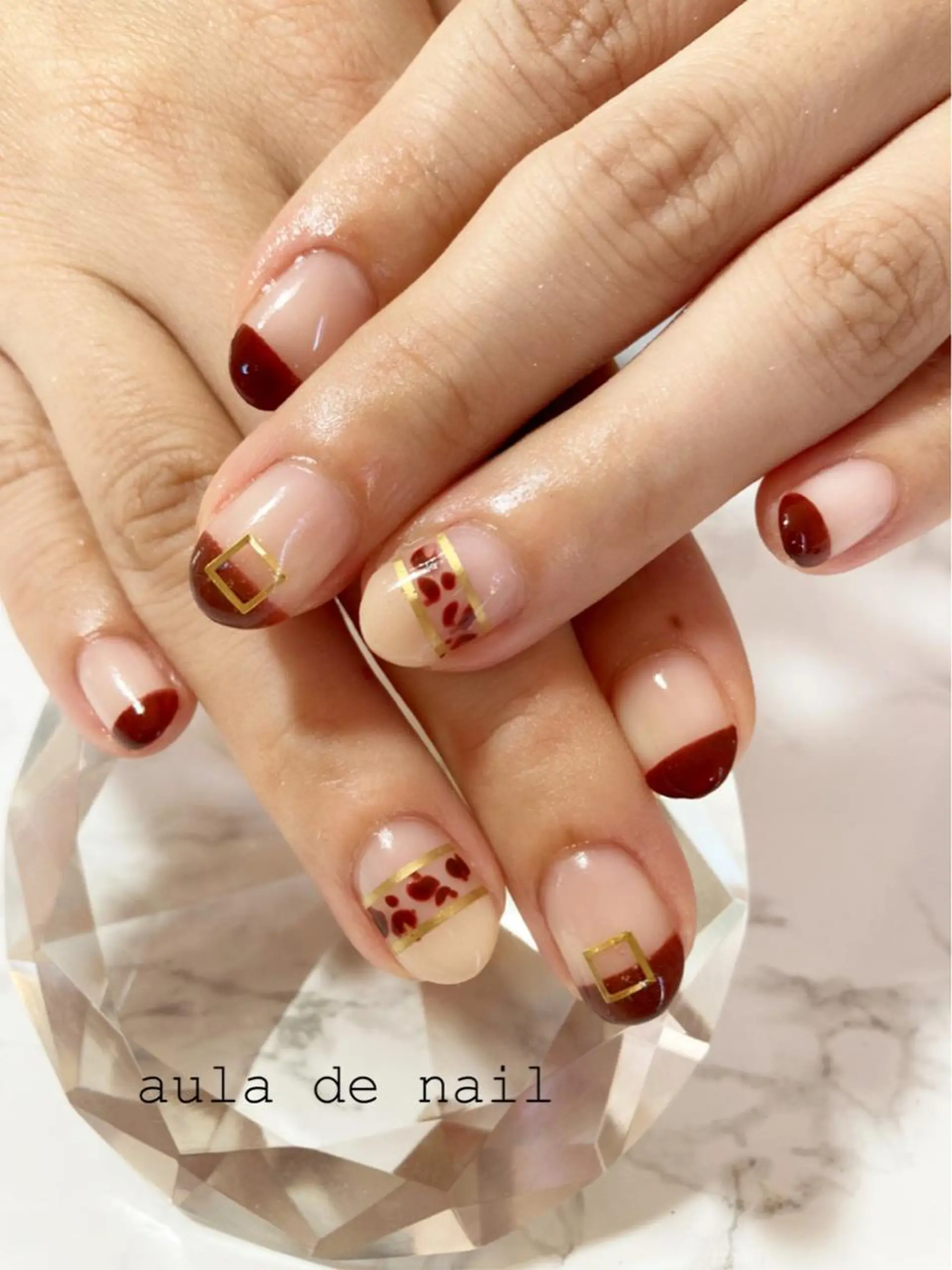 ネイル フレンチネイル ハンドネイル auladenail アウラデネイルのネイルデザイン