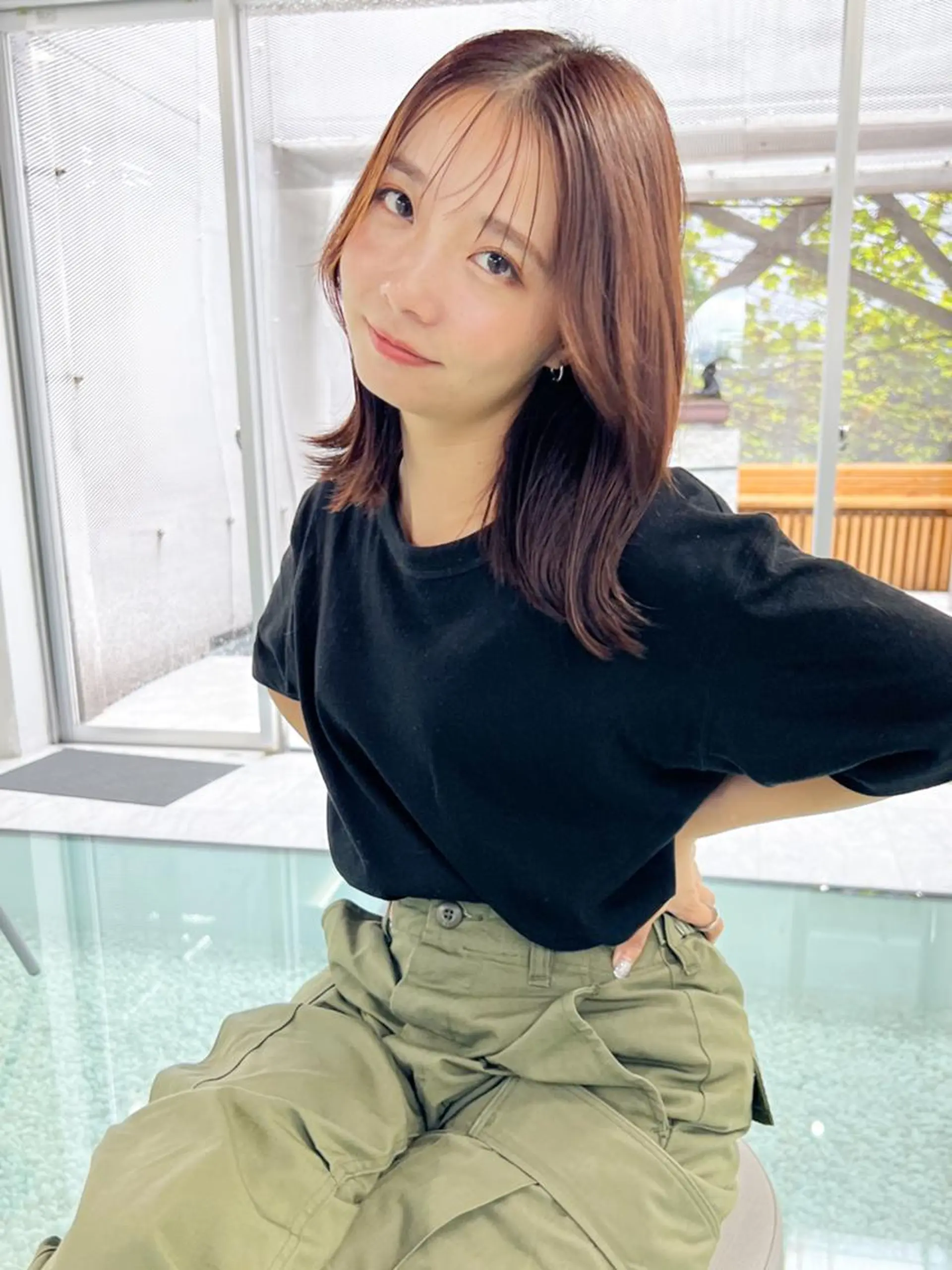 ミディアム mood tatemachiのヘアスタイル