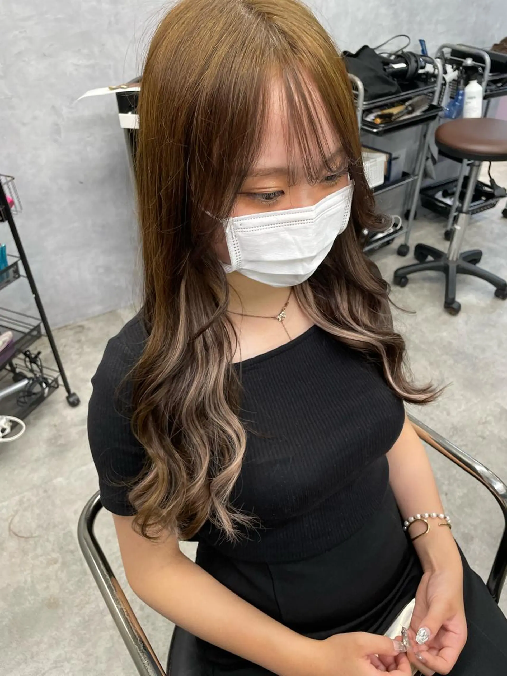 ロング Cielro【 シェイロ 】所属・Cielro/ダブル カラー/西田咲希のヘアスタイル