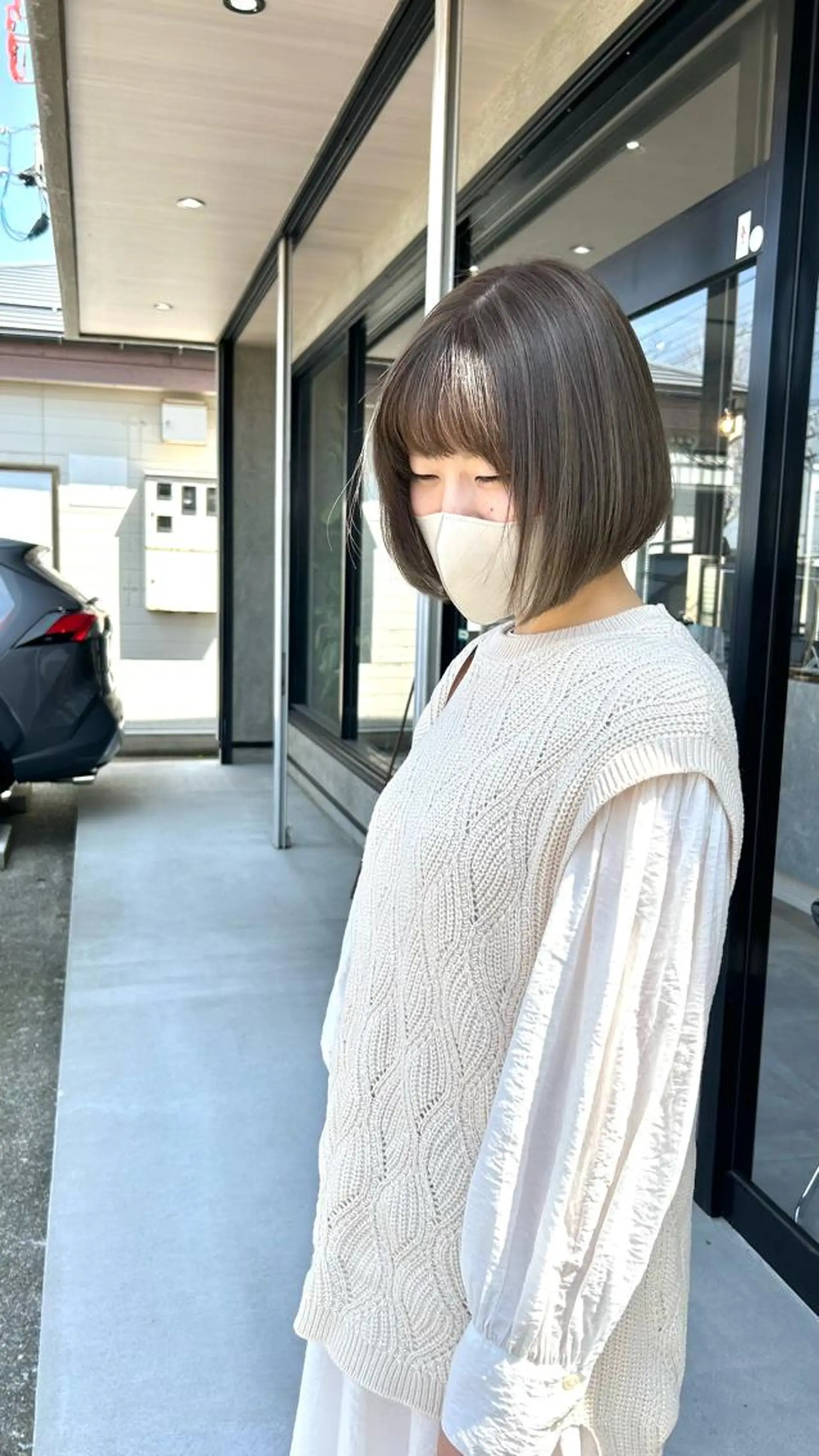 ショート カラー ヘアカラー トリートメント mood tatemachiのヘアスタイル