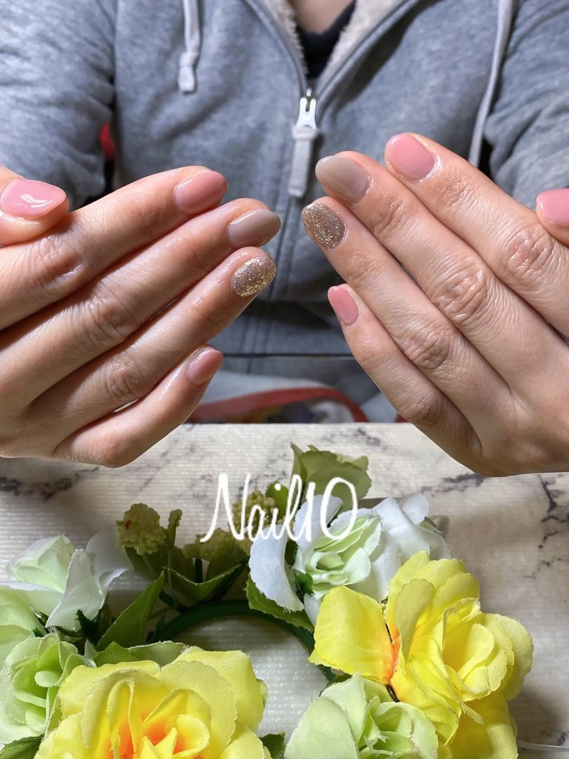 ネイル ラメ(グリッター) ラメグラデーション Nail10 Kakoのネイルデザイン