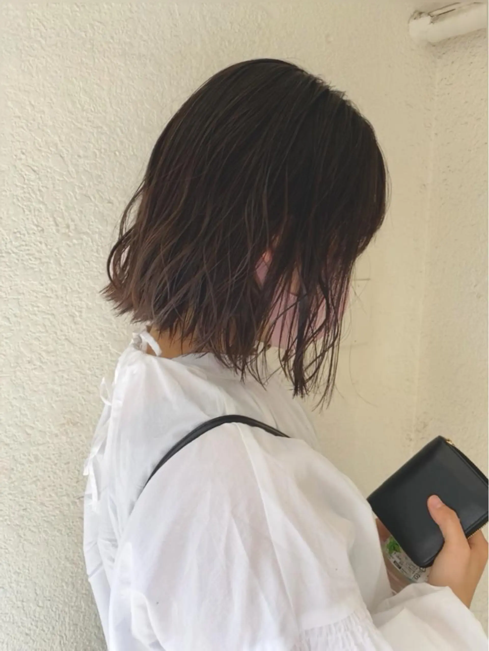 ミディアム 切りっぱなしボブ ボブ 小川 美奈のヘアスタイル