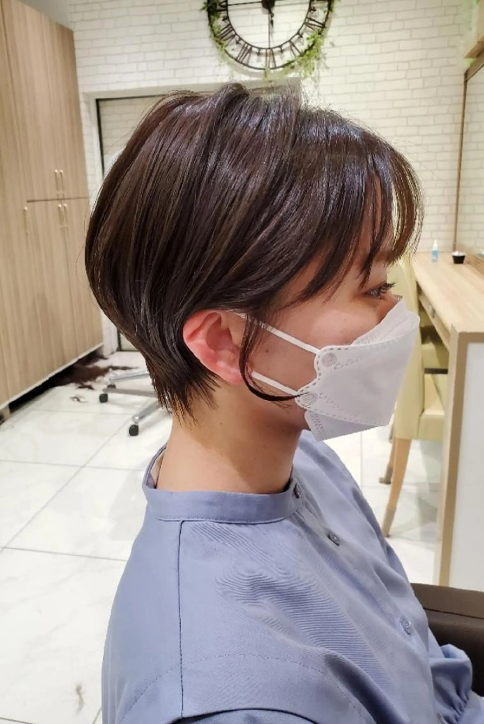 ショート カラー ベージュカラー ブラウンカラー ブラウンベージュ イルミナカラー ショートヘア 中村 和貴のヘアスタイル