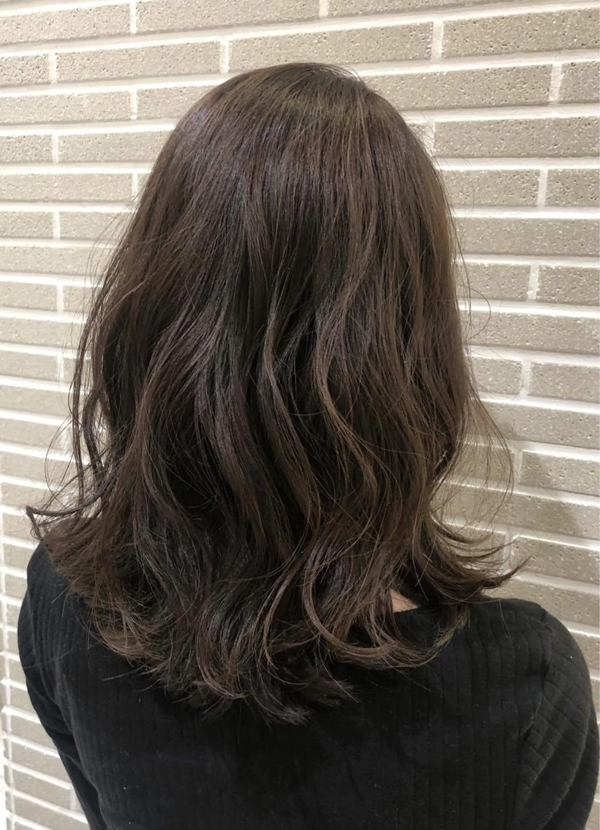 ミディアム カラー ヘアアレンジ カット ヘアカラー トリートメント 山北 咲子のヘアスタイル