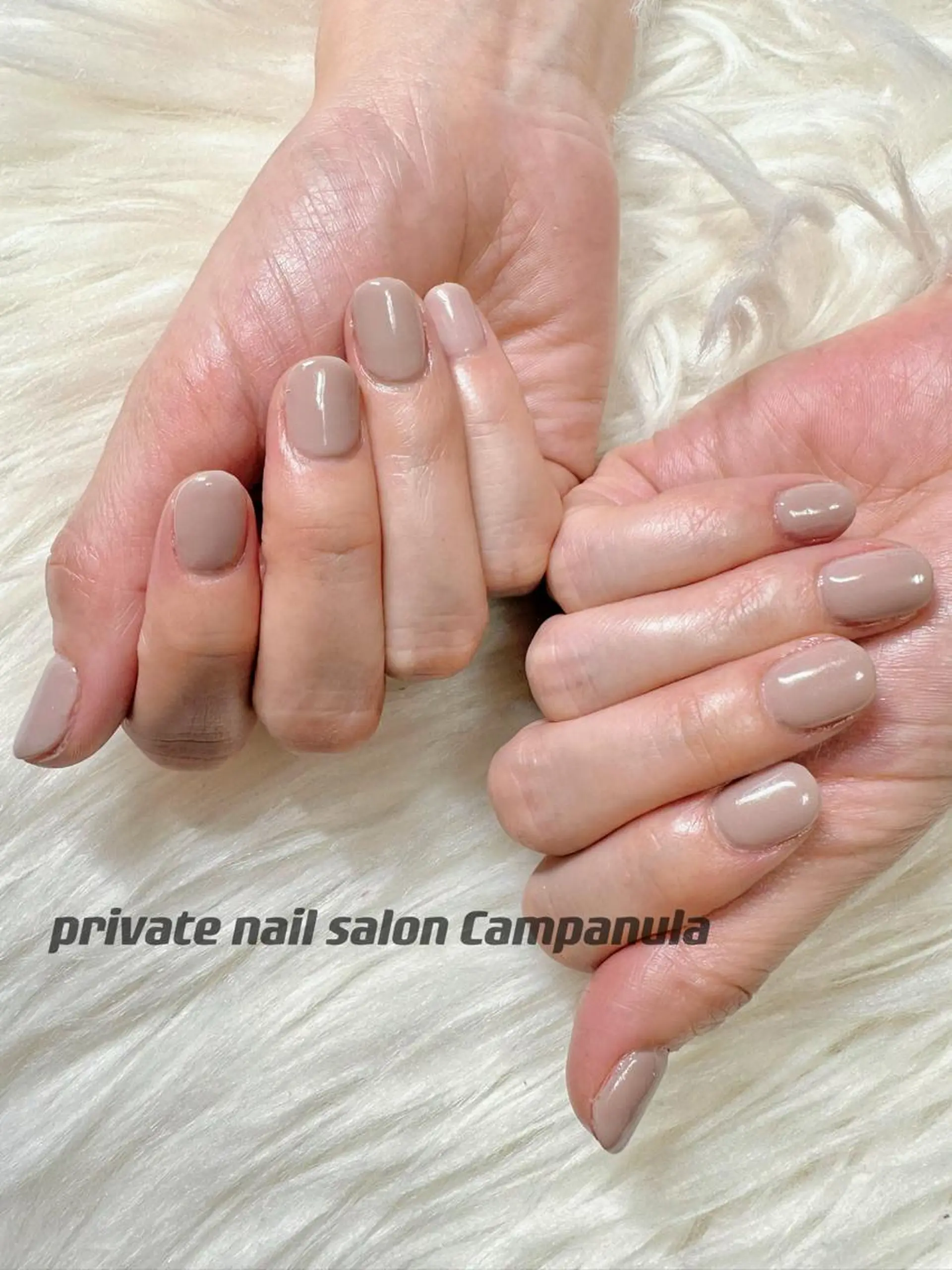 ネイル ワンカラーネイル シンプルネイル ネイルケアサロン Campanulaのネイルデザイン