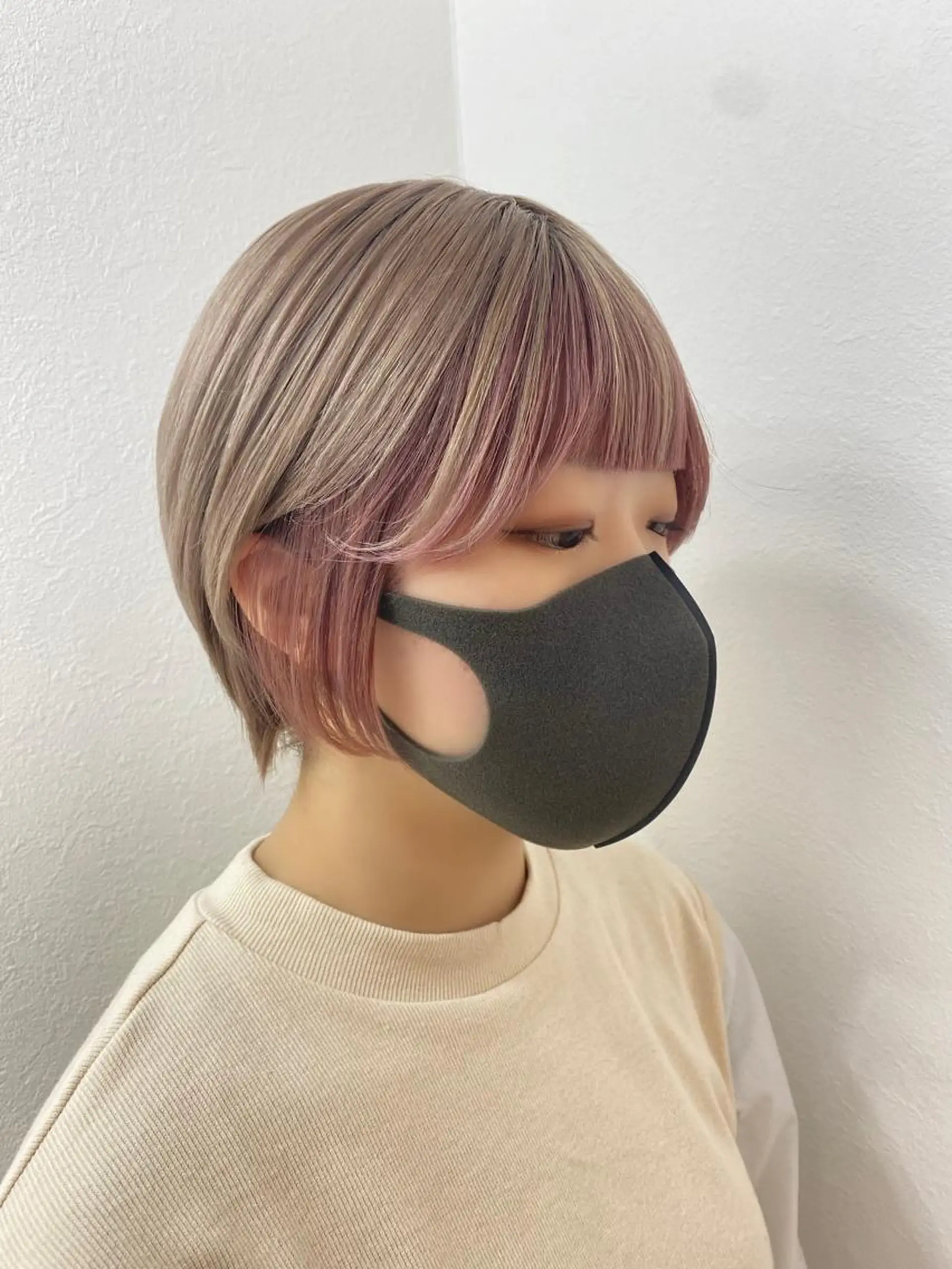 ショート カラー ウルフ🐺/ボブ ハイトーン🌈/増田のヘアスタイル