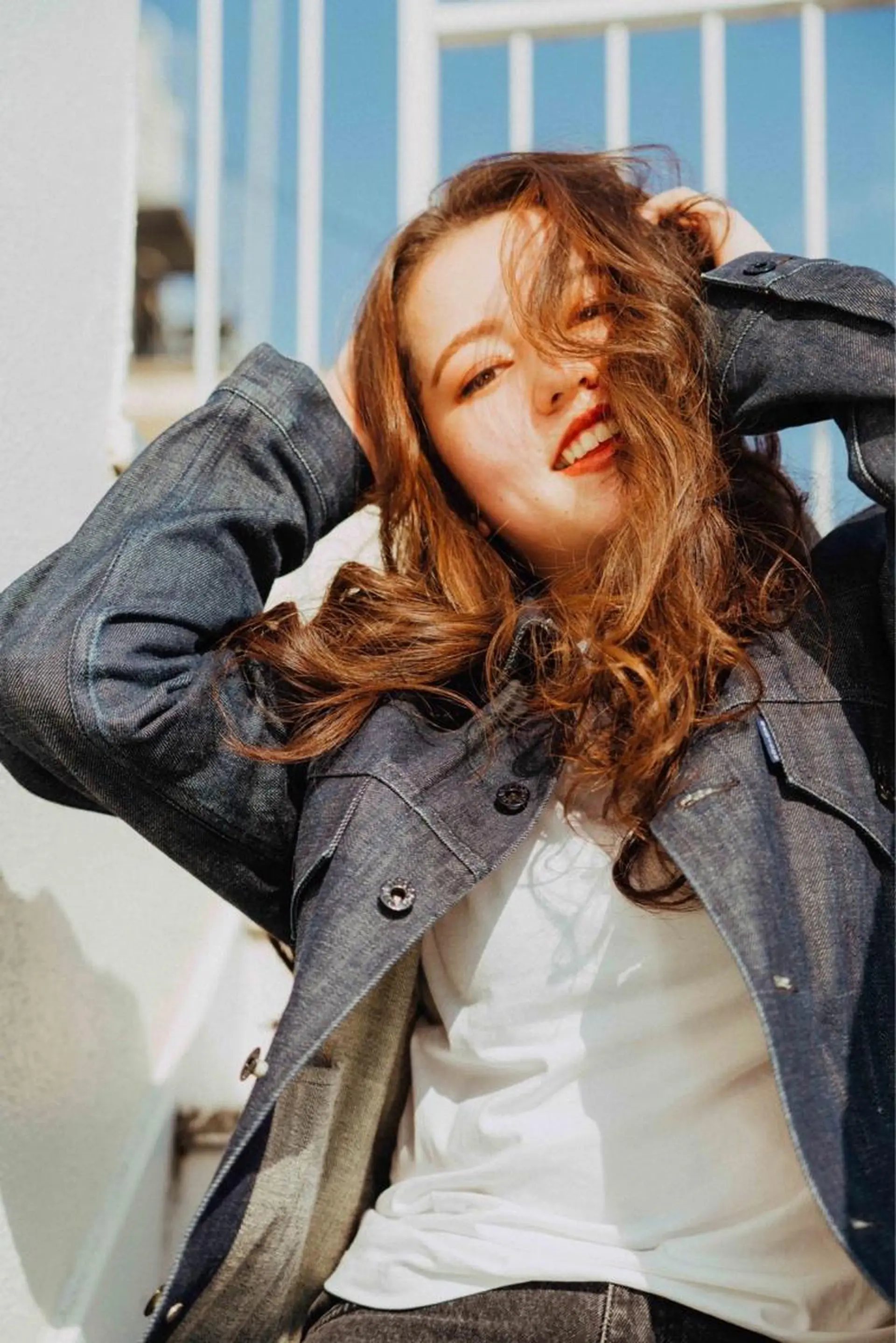 ロング カラー パーマ ヘアアレンジ メンズ キッズ ネイル マツエク・マツパ メンズウルフカット アディクシーカラー 透明感カラー ボブ ウルフカット unu hair所属・藤井 仁紀のヘアスタイル