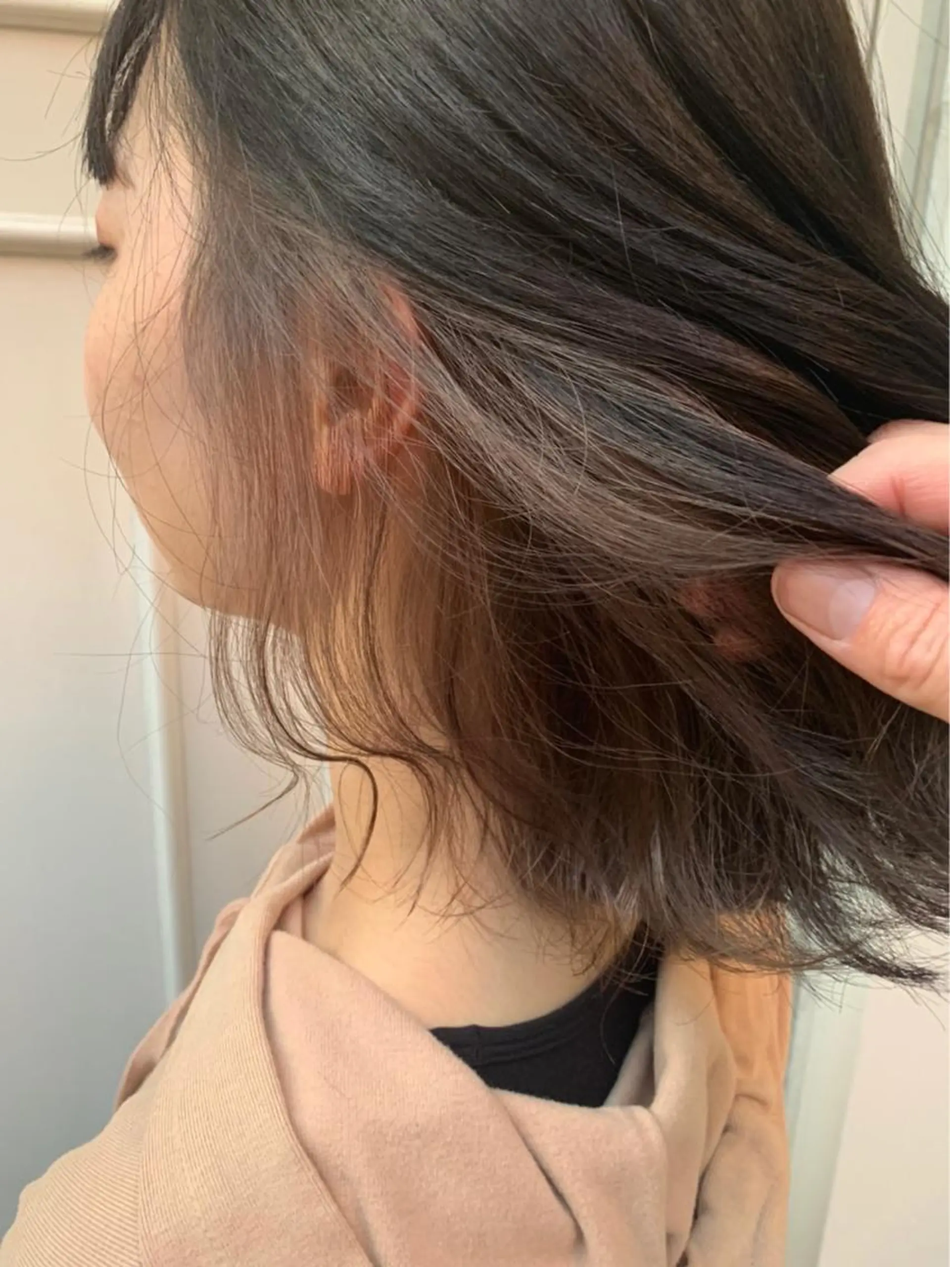 ミディアム カラー グレージュ 🫟Blanco🫟 Color&Careのヘアスタイル