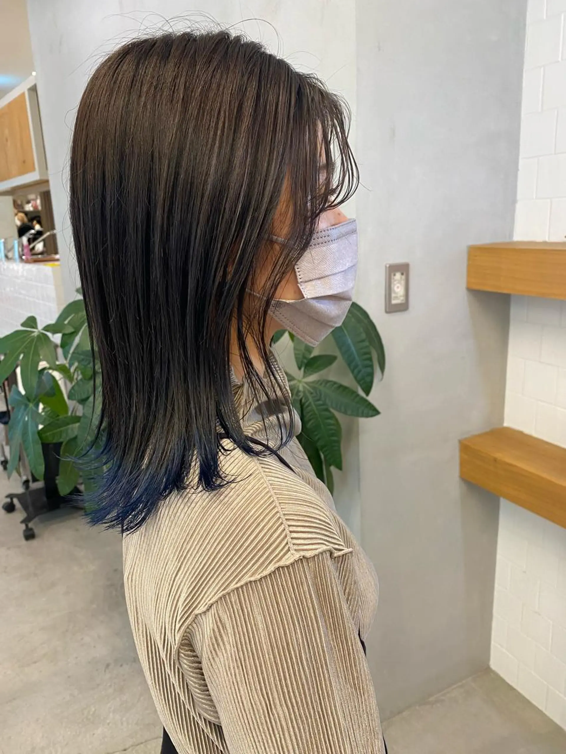 ミディアム カラー ヘアアレンジ 、 、のヘアスタイル