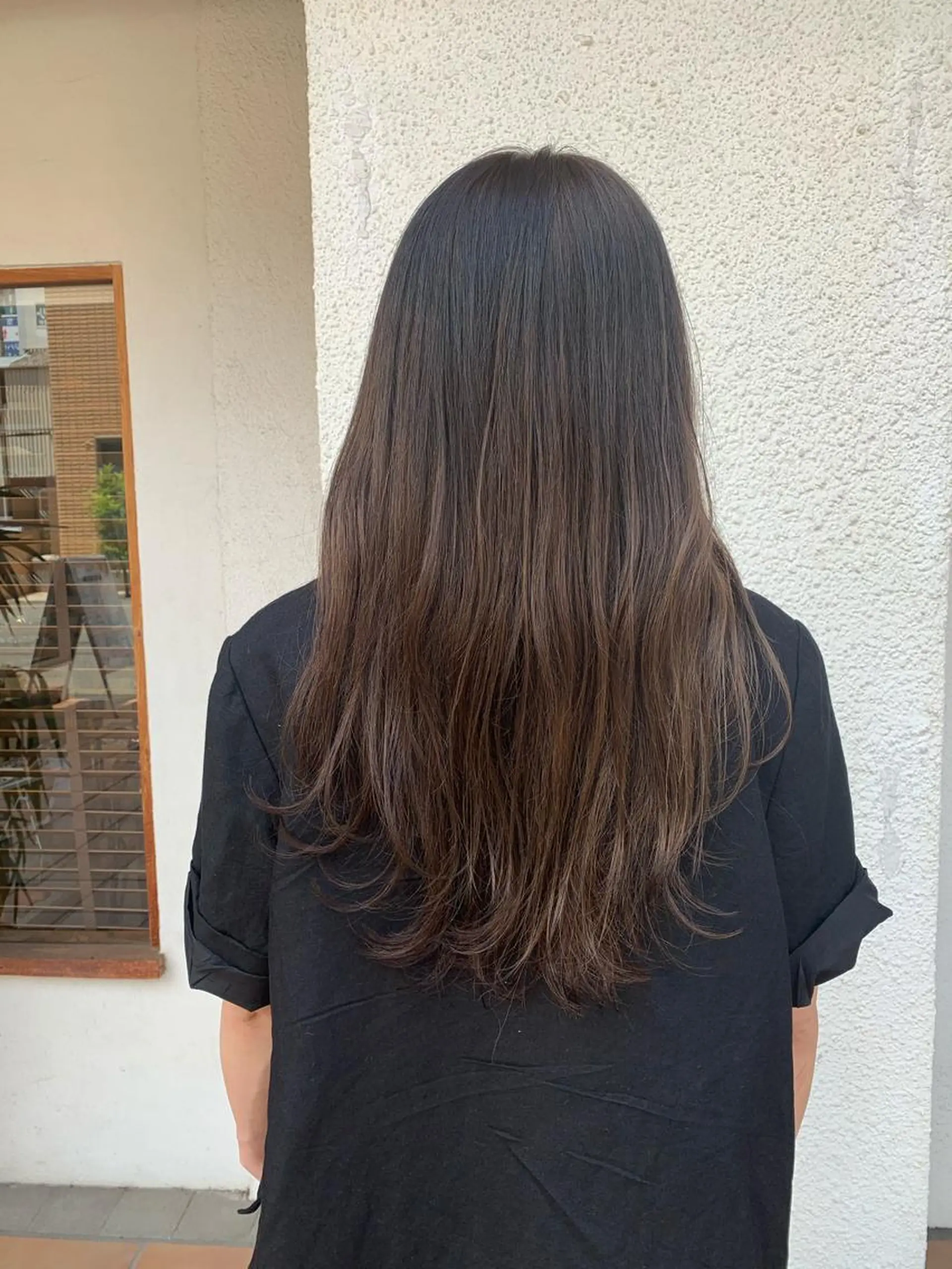 セミロング カラー カット ヘアカラー トリートメント 中津/柔らかカラー/ ナガオ　イズミのヘアスタイル