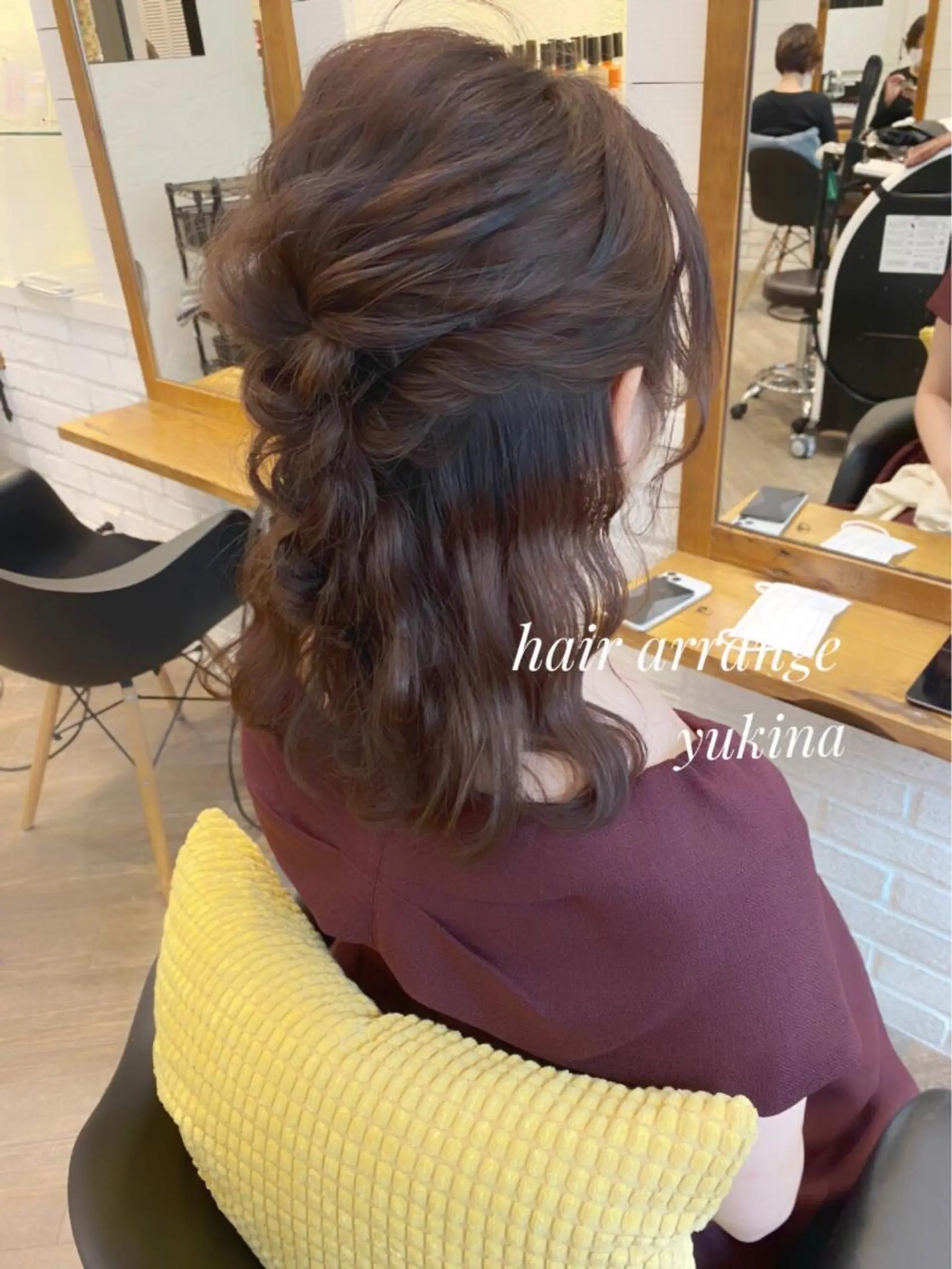 ミディアム ヘアセット Hair Salon BOTTOMS所属・✨透明感ケアカラー✨ 長野ゆきなのヘアスタイル