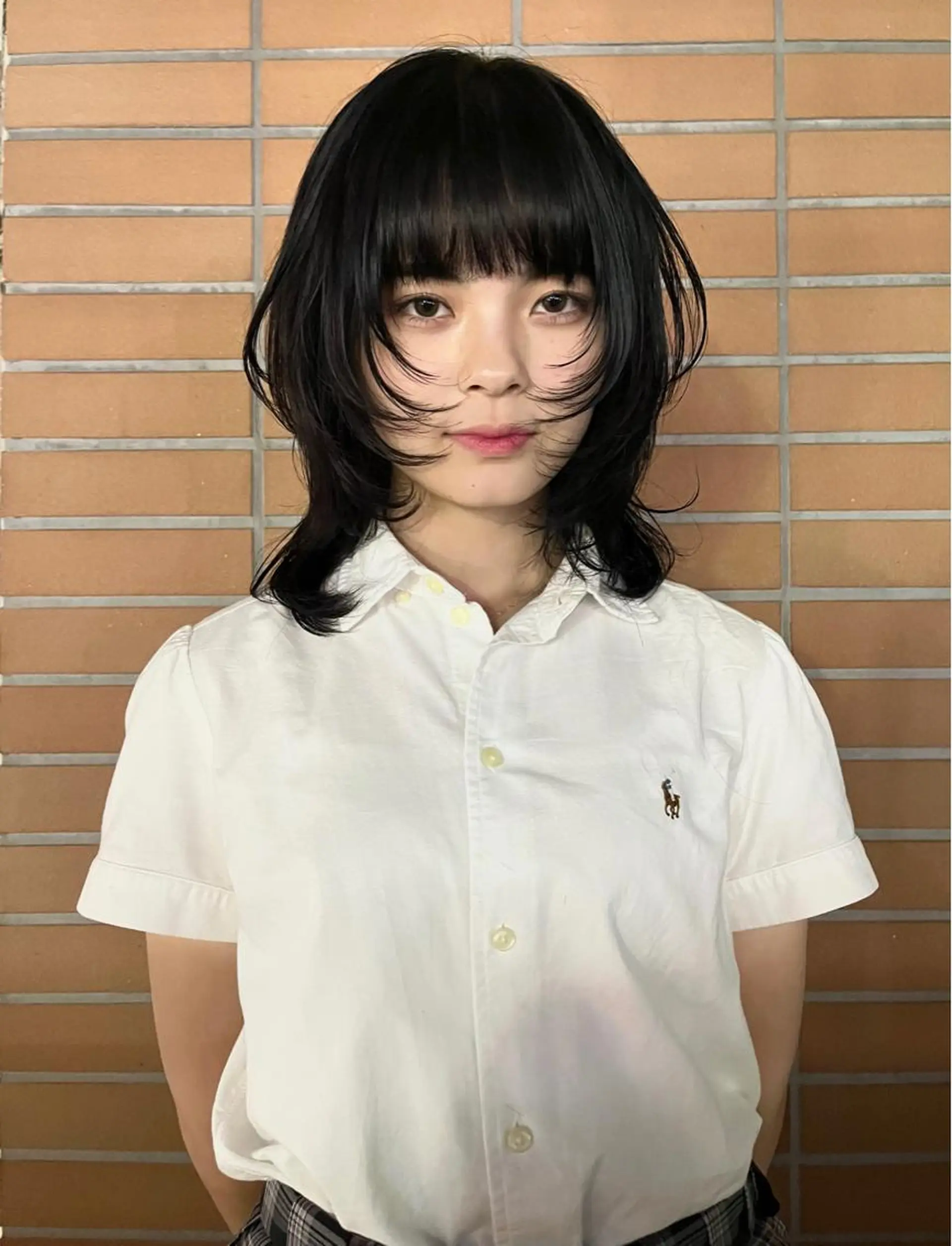 ミディアム カラー 田中 里奈のヘアスタイル