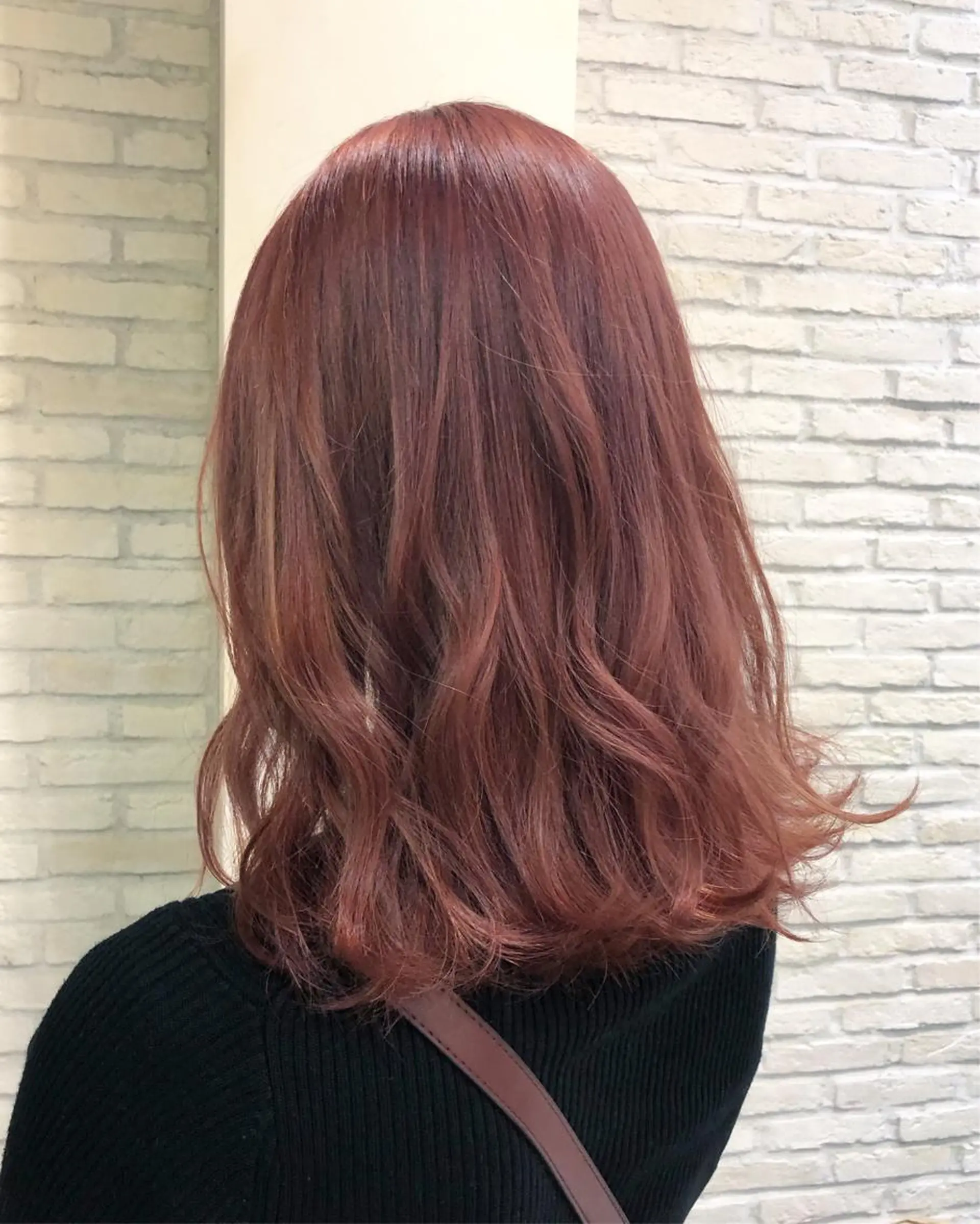 ミディアム カラー ピンクカラー HAUS 片山みほのヘアスタイル