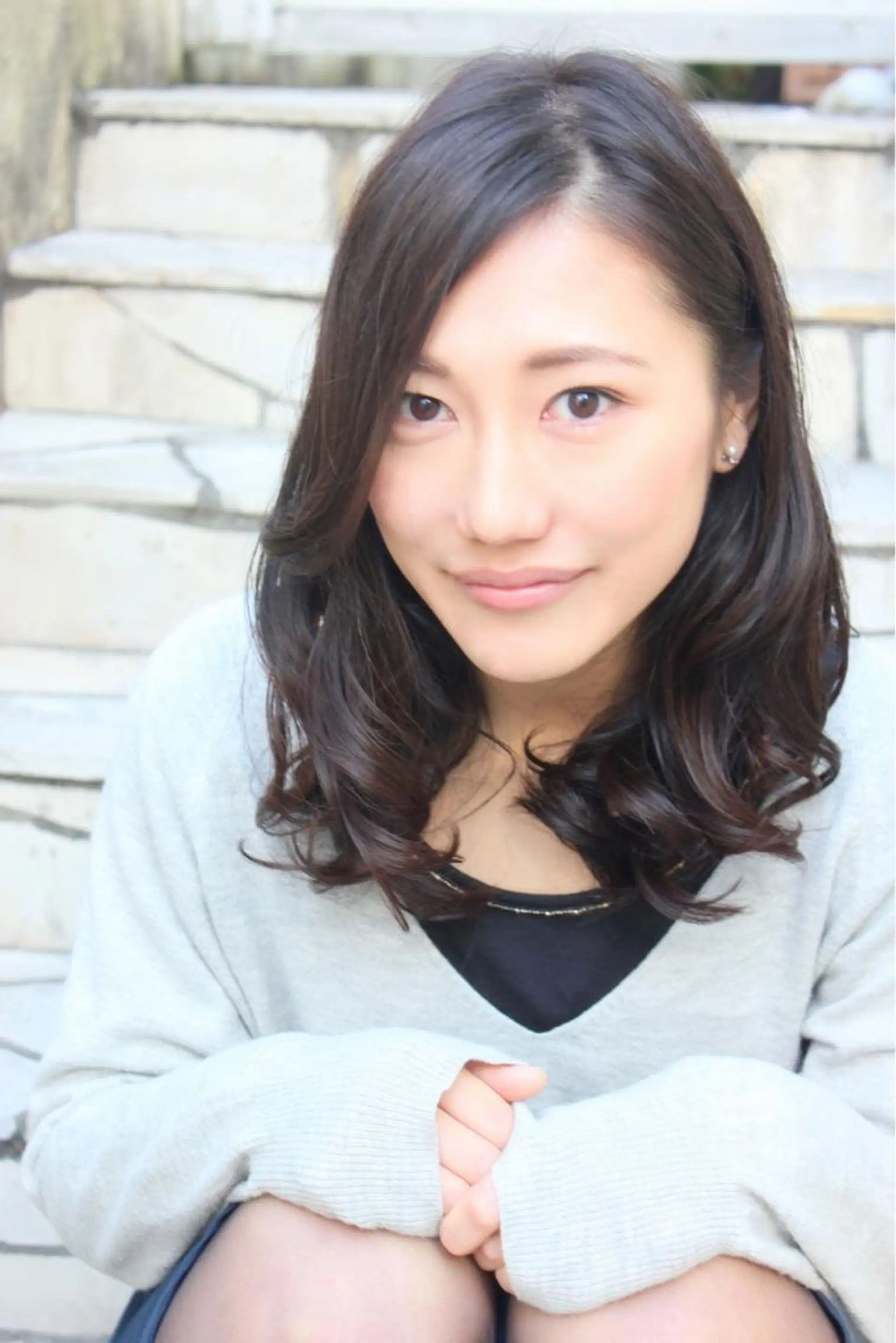 ミディアム カラー パーマ ミディアムパーマ デジタルパーマ カット ヘアカラー トリートメント 代表　YUKI ☆のヘアスタイル