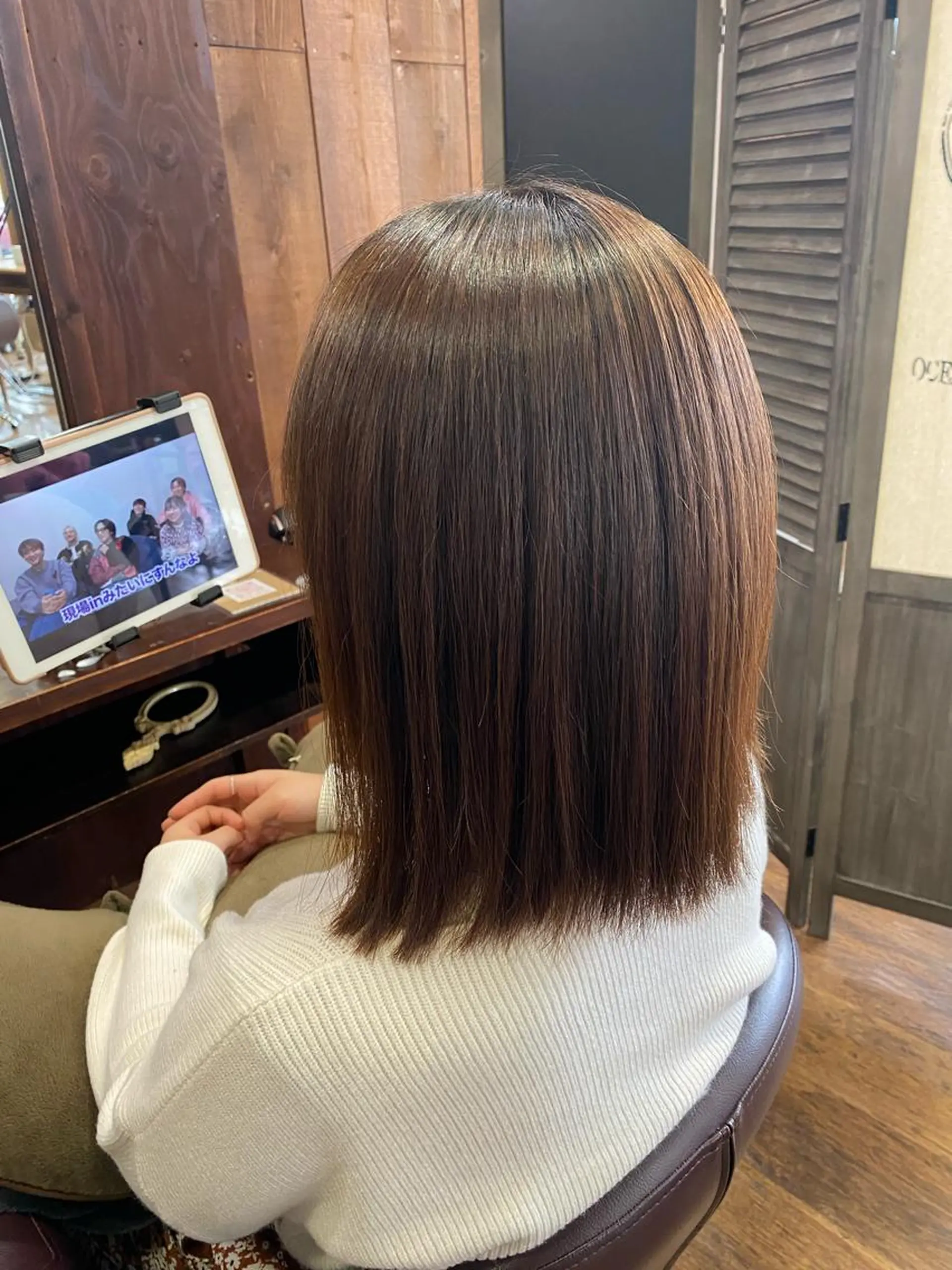 ミディアム Un Fleur所属・立野 希沙のヘアスタイル