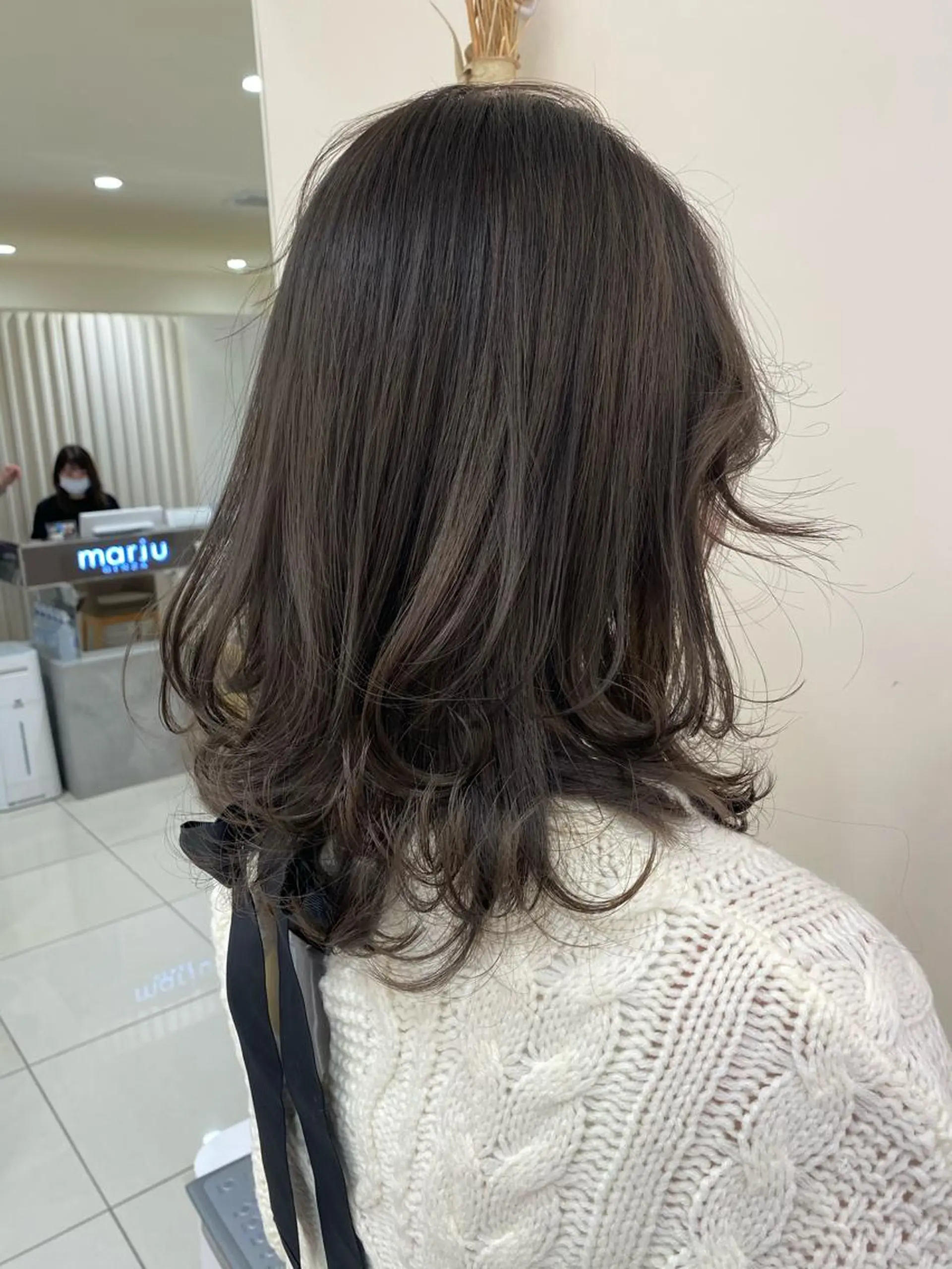 セミロング カラー ヘアアレンジ マツエク・マツパ 💎耳ツボジュエリー ×銀座美容室💎のヘアスタイル