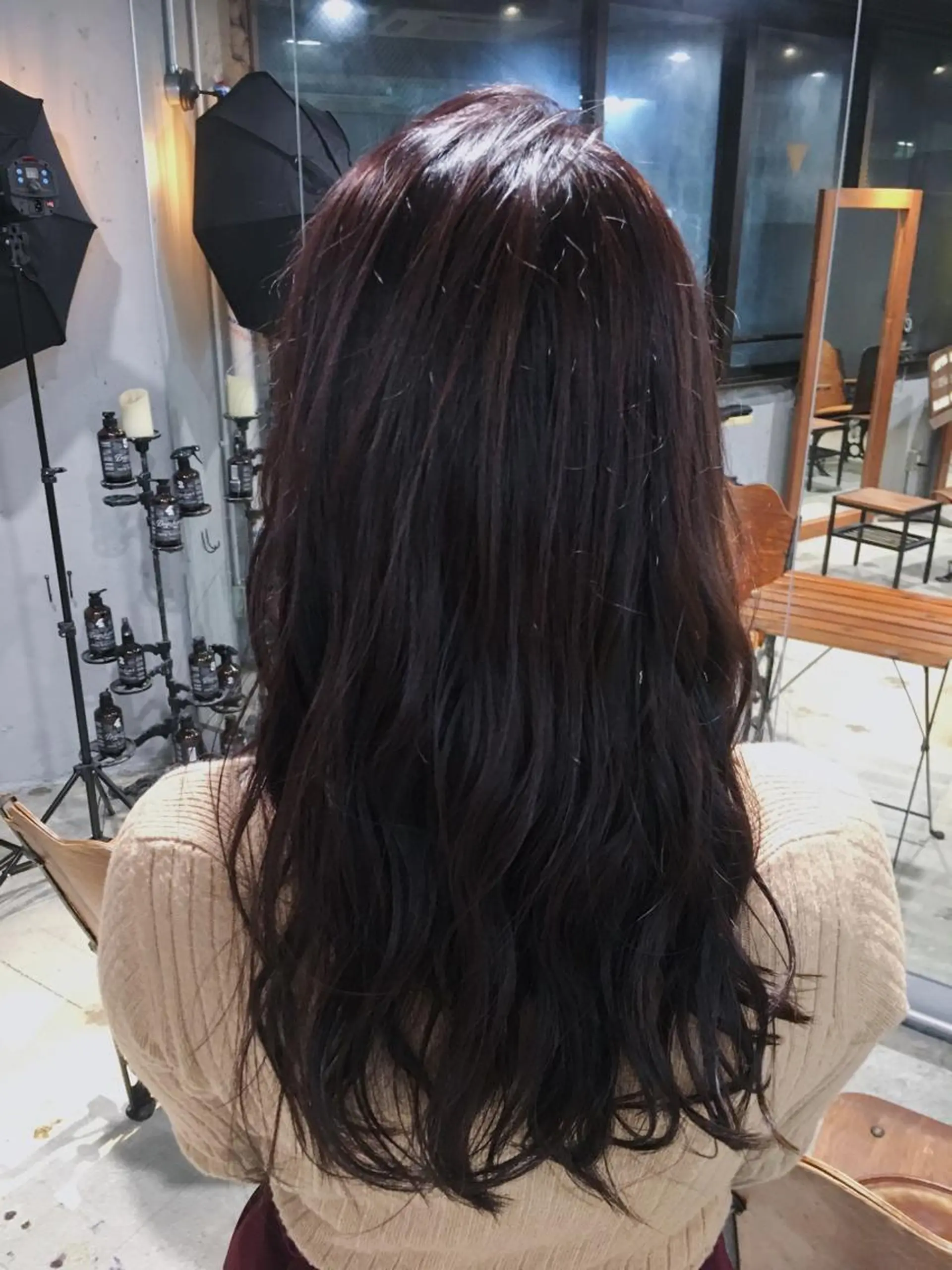 ロング カラー パーマ ラベンダーカラー 代表 中島貴志のヘアスタイル