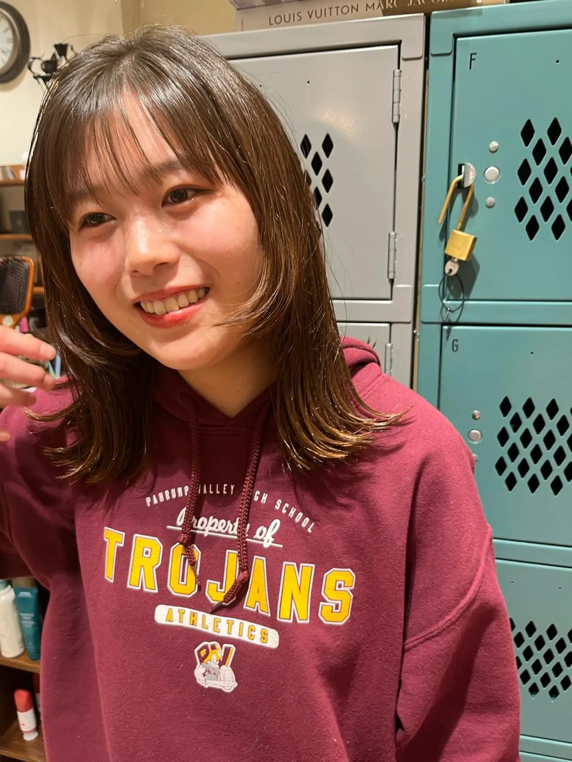 ミディアム レイヤーカット ｼｮｰﾄｶｯﾄ 梅田 山下　すみれのヘアスタイル