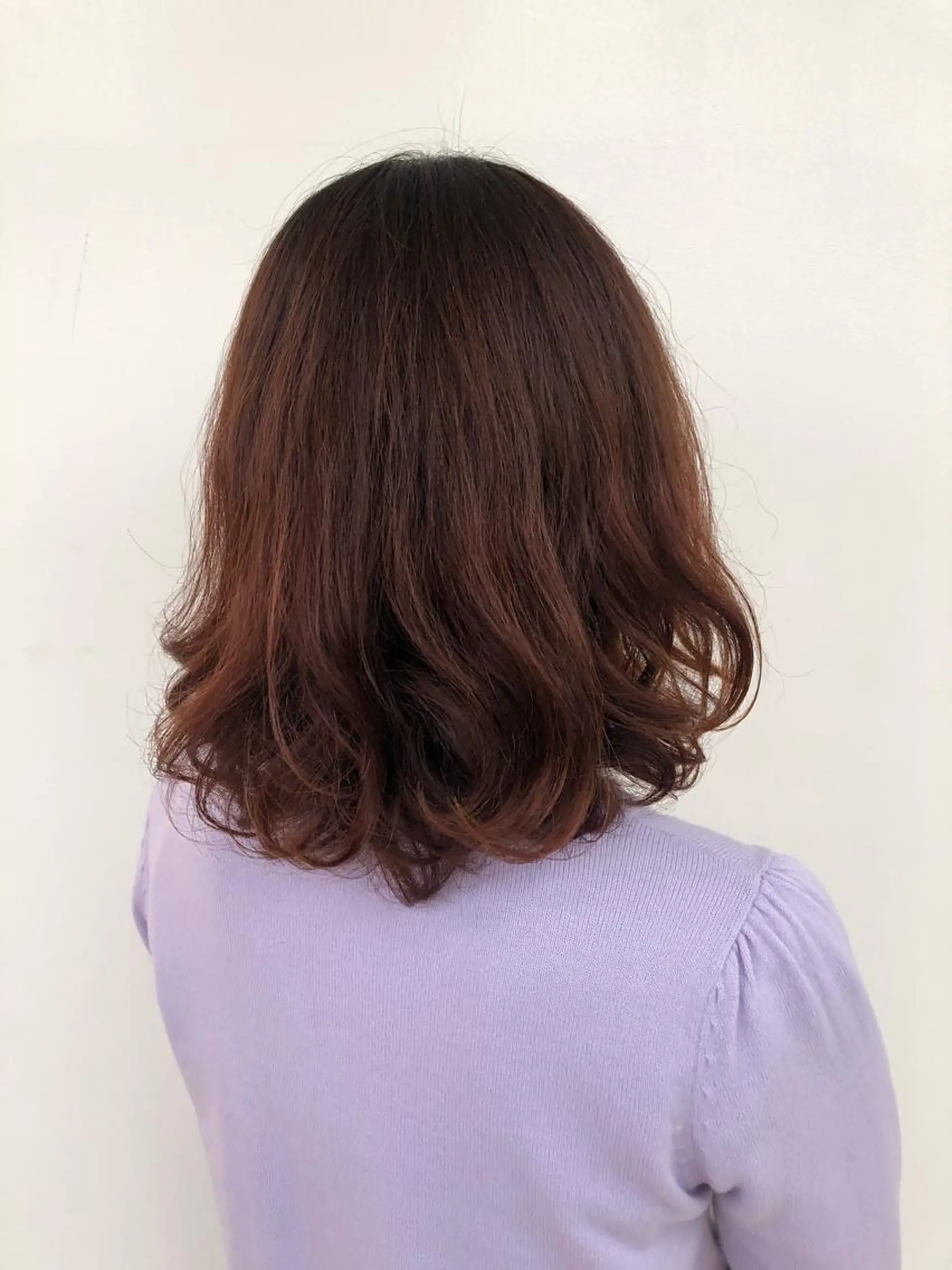 ミディアム カラー パーマ 艶カラー🌙縮毛矯正 /ボブ【Reina】のヘアスタイル