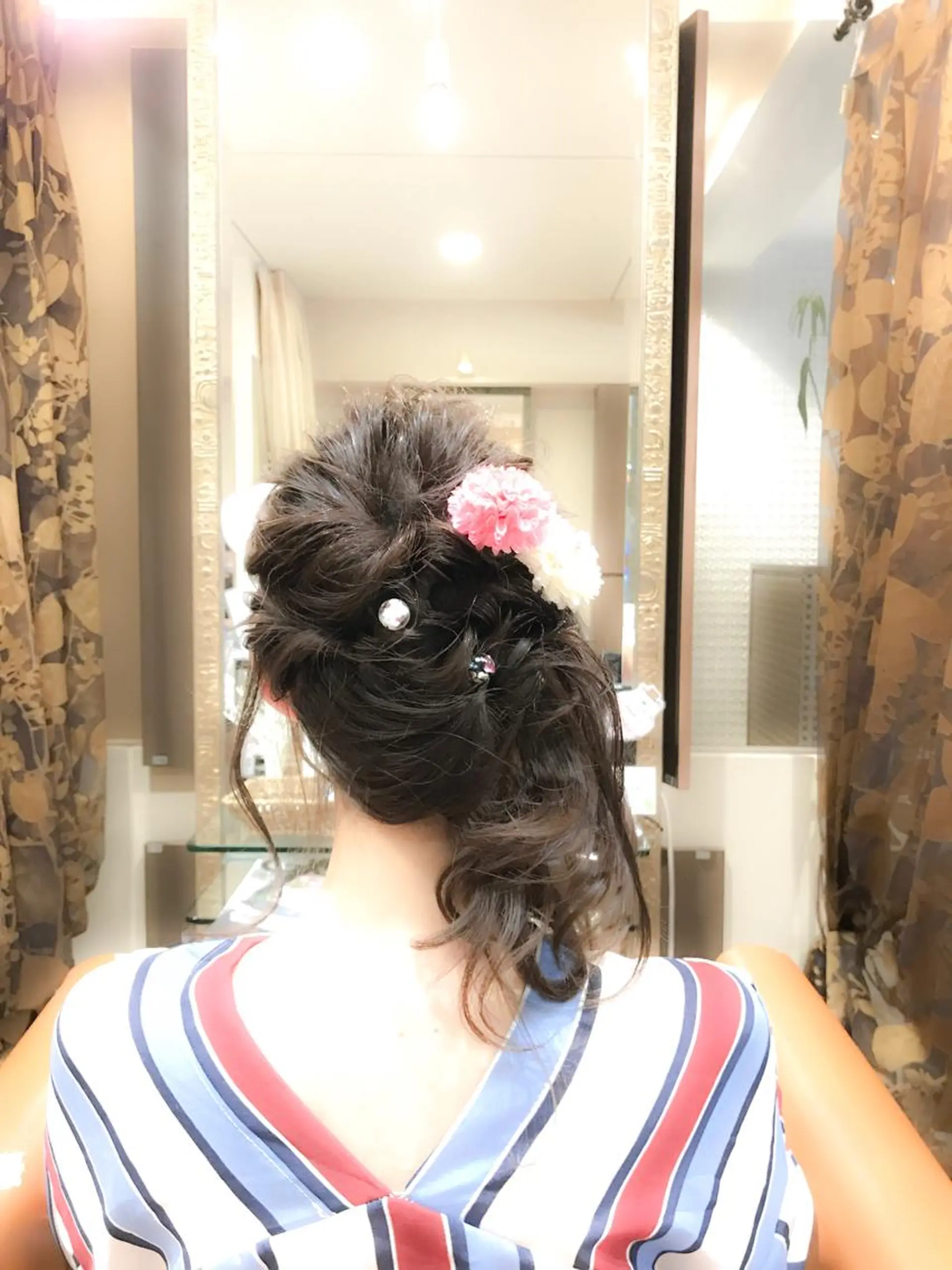 ヘアアレンジ 浴衣 當間 大知のヘアスタイル